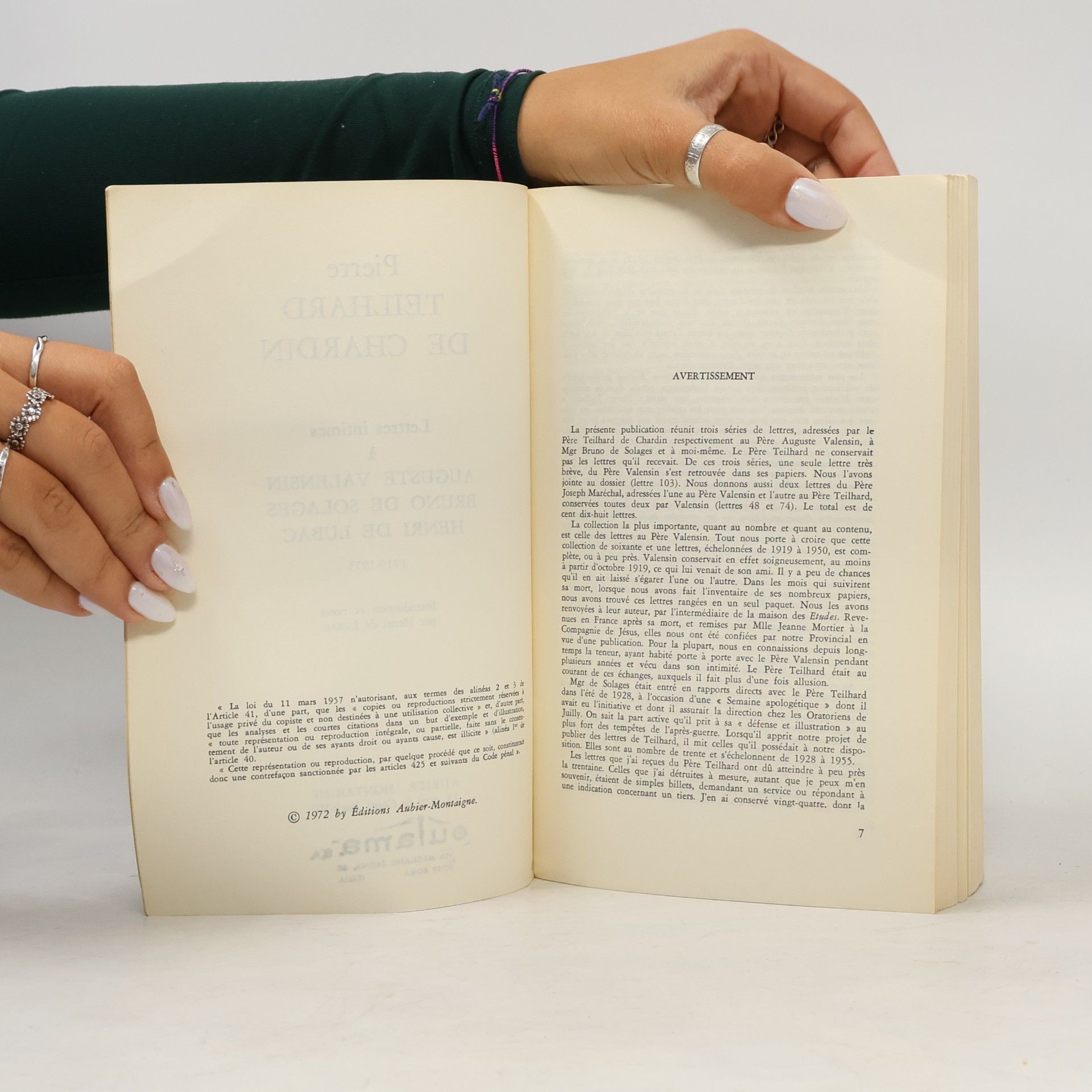 Teilhard de Chardin lettres intimes de Teilhard de Chardin