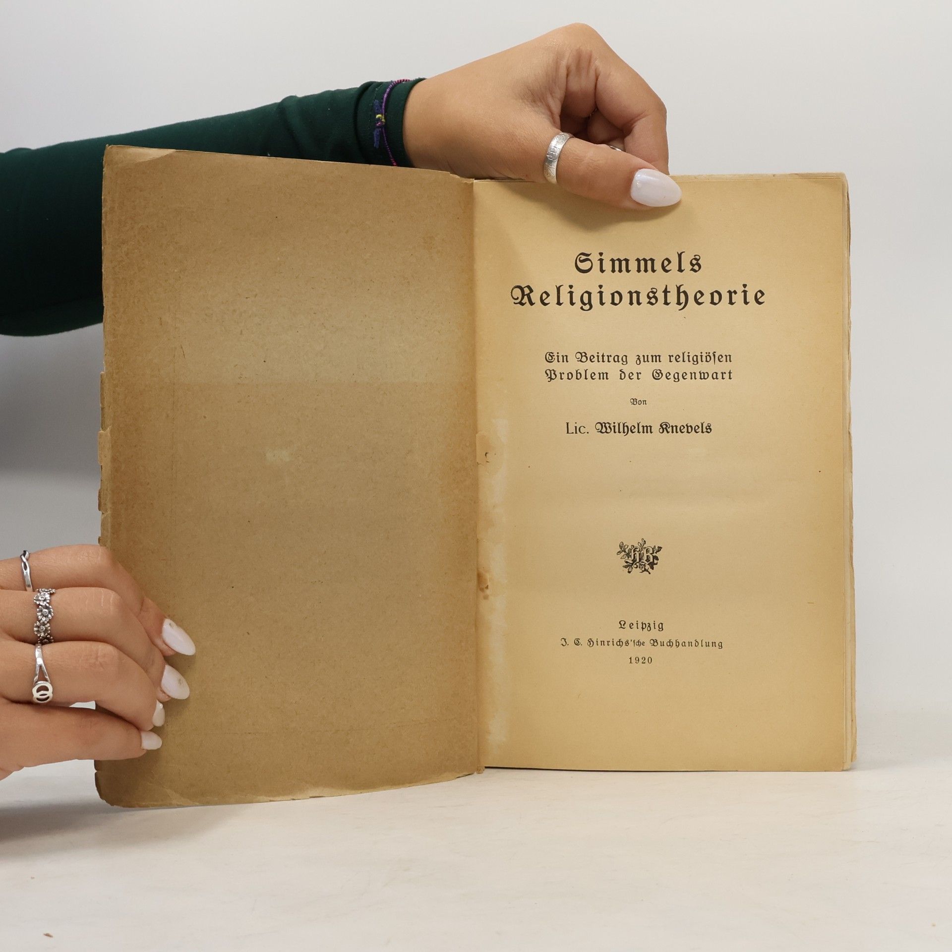 Wilhelm Knevels Simmels Religionstheorie
