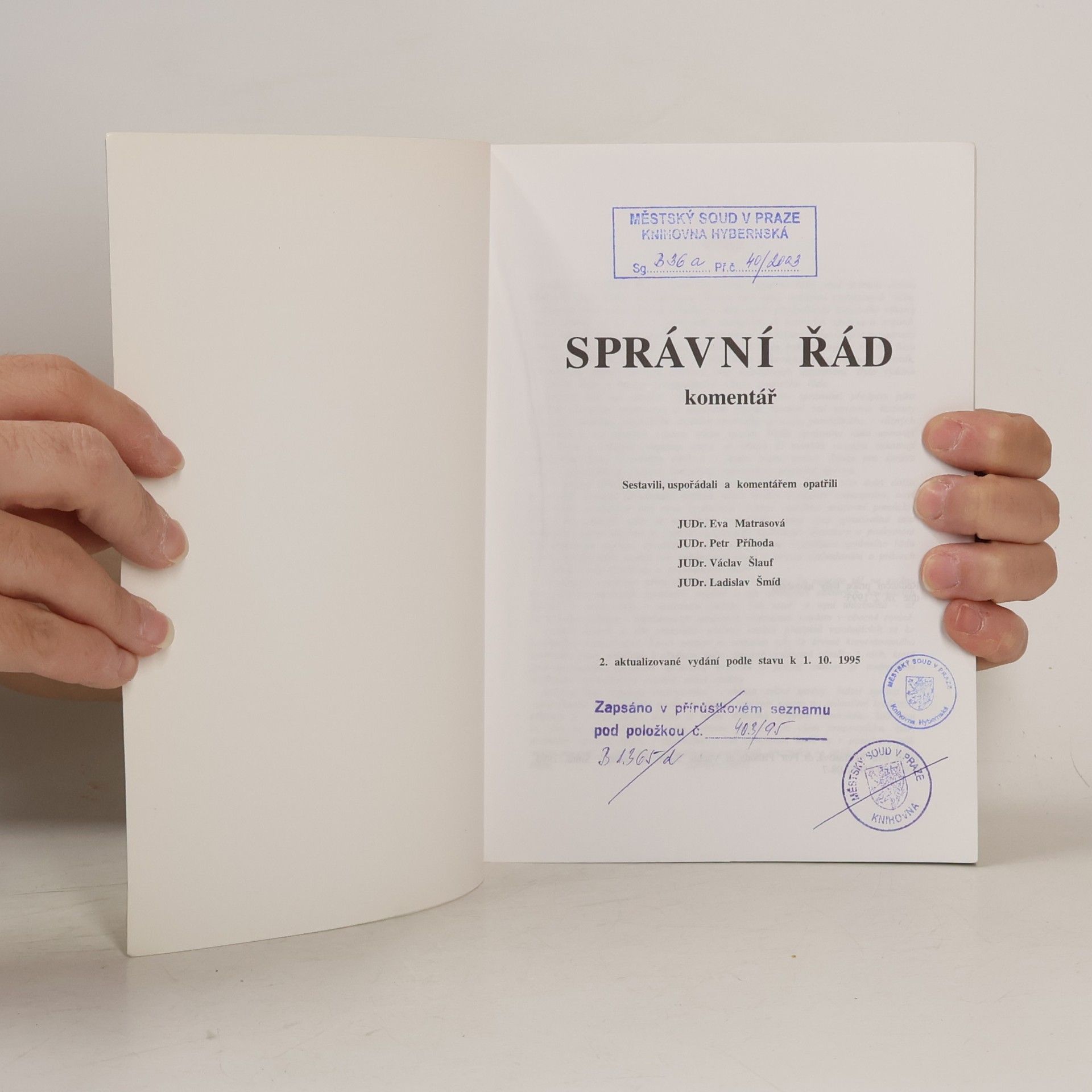 Eva Matrasová Správní řád : komentář