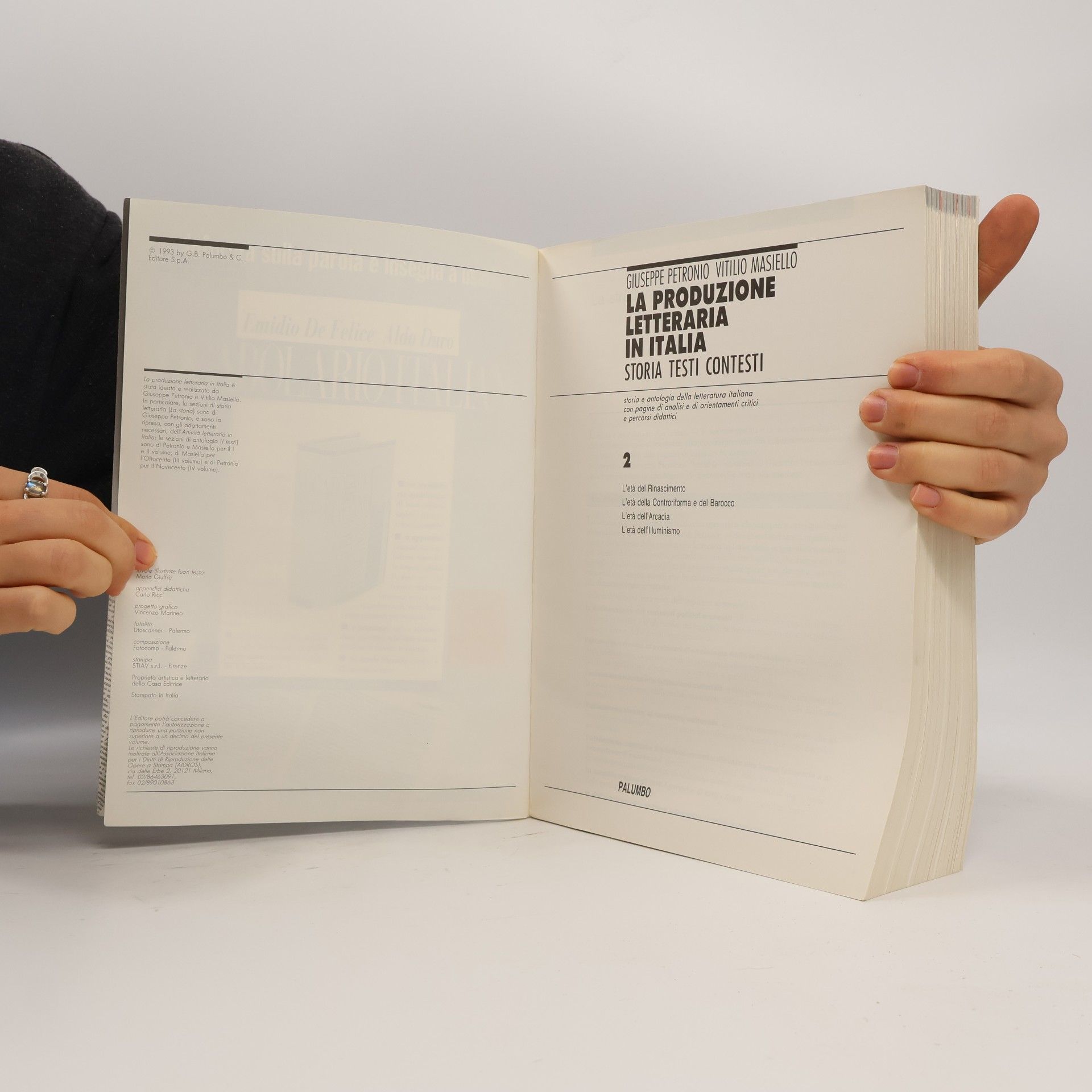 Giuseppe Petronio La produzione letteraria in Italia 2