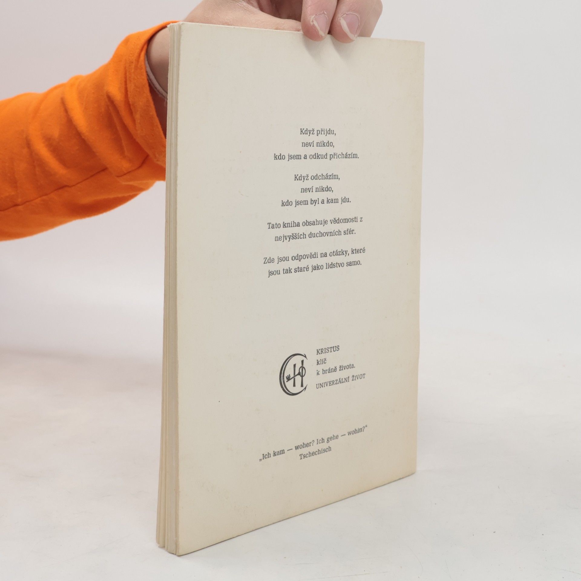 Various authors Přišel jsem - odkud? Odcházím - kam?