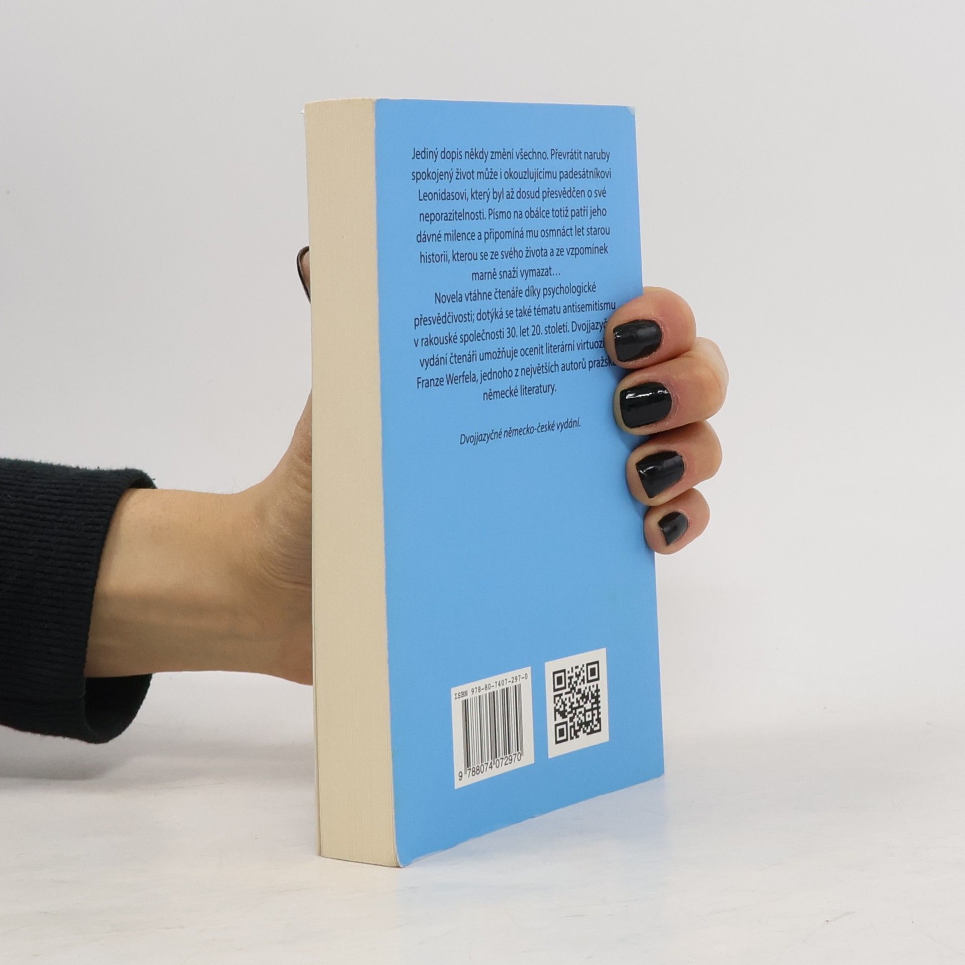 Franz Werfel Bleděmodré ženské písmo / Blassblaue Frauenschrift