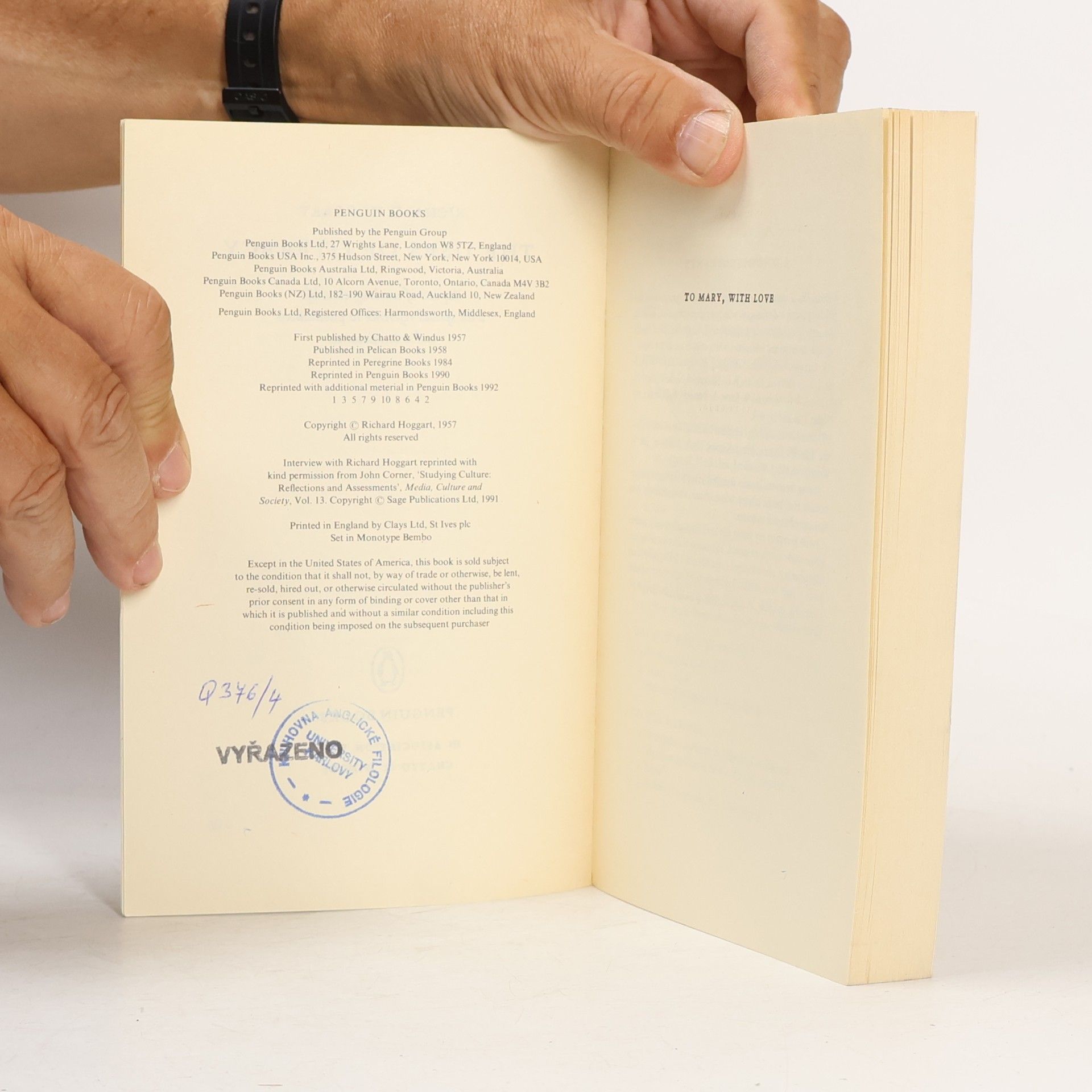 Richard Hoggart The Uses of Literacy