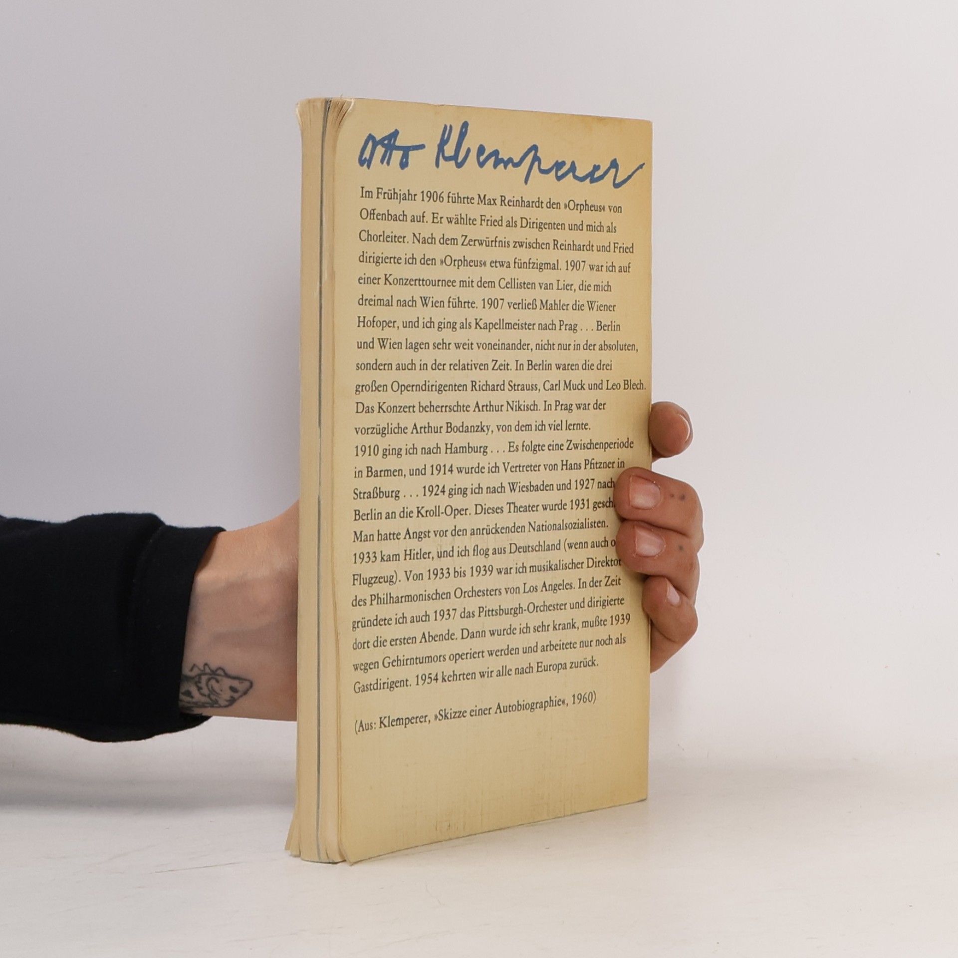 Otto Klemperer Über Musik und Theater
