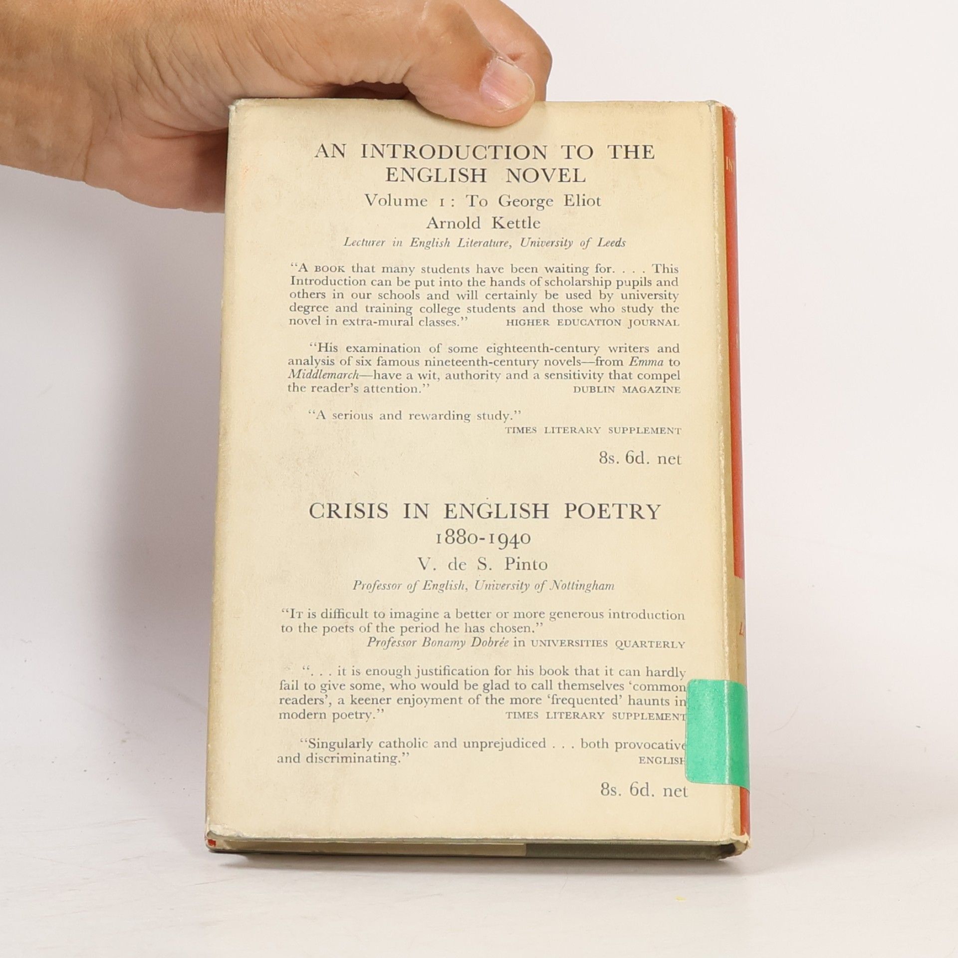 Arnold Kettle An Introduction to the English Novel
