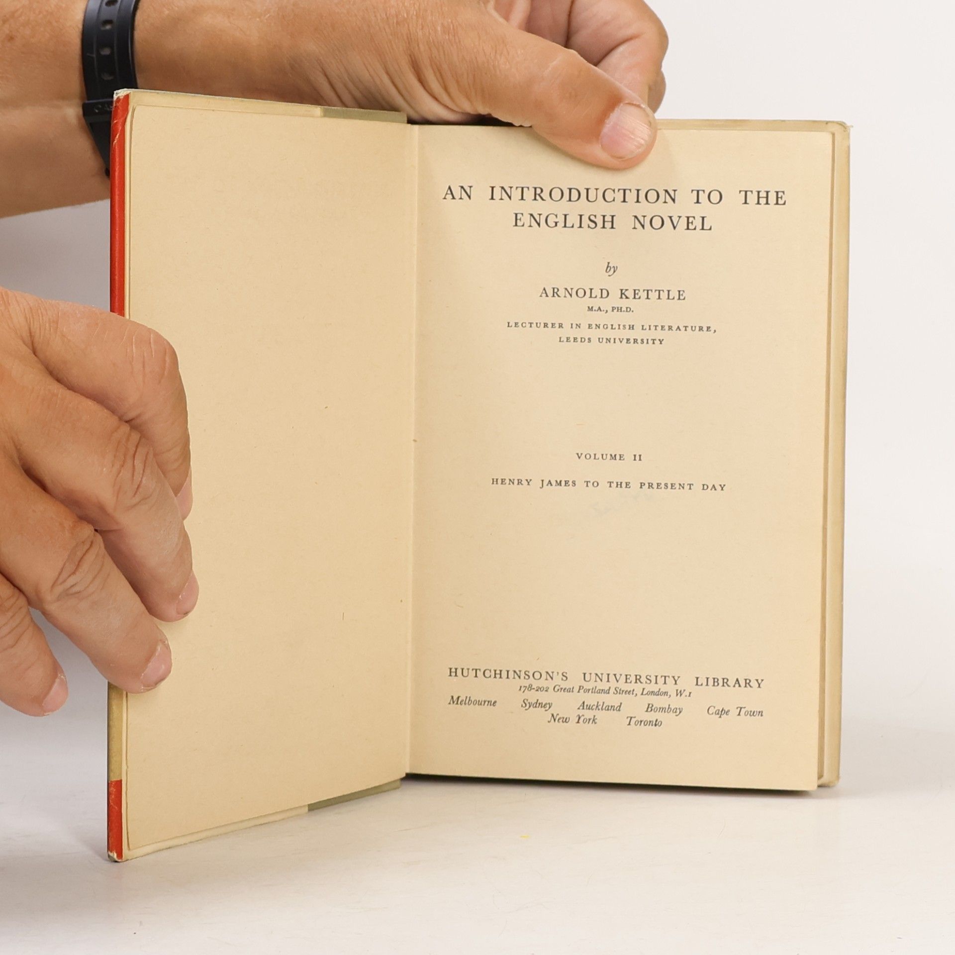 Arnold Kettle An Introduction to the English Novel