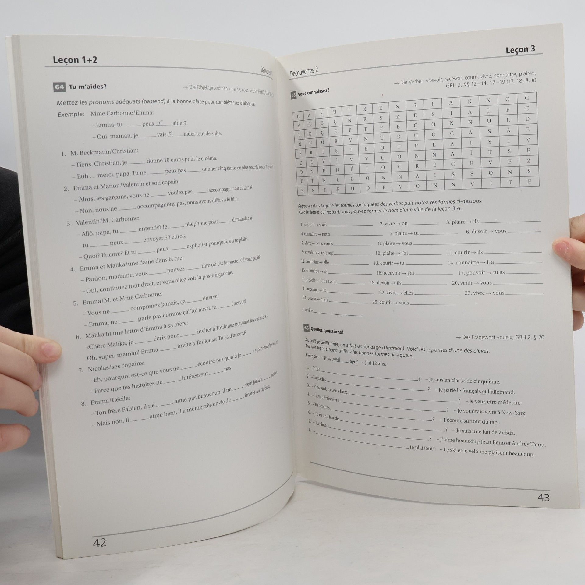 Wolfgang Fischer Découvertes: 99 grammatische Übungen, 1./2. Lernjahr
