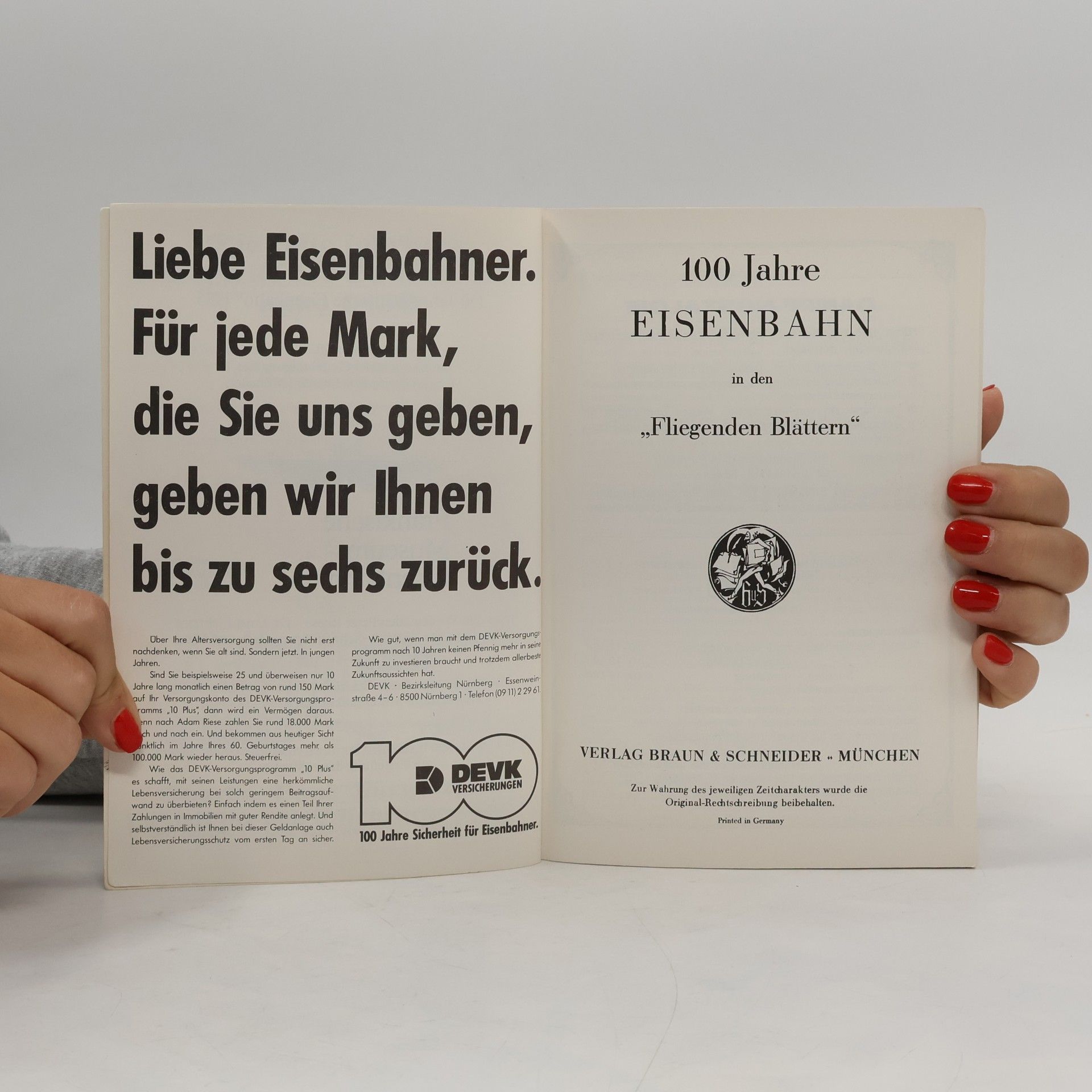 Autorenkollektiv 100 Jahre Eisenbahn in den fliegenden Blättern