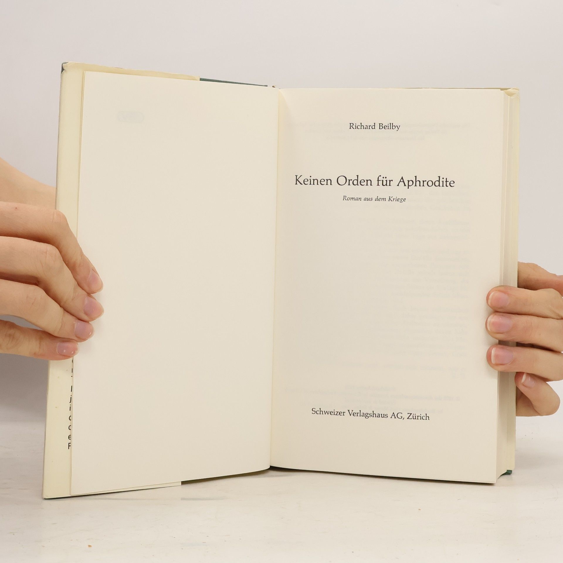 Richard Beilby Keinen Orden für Aphrodite