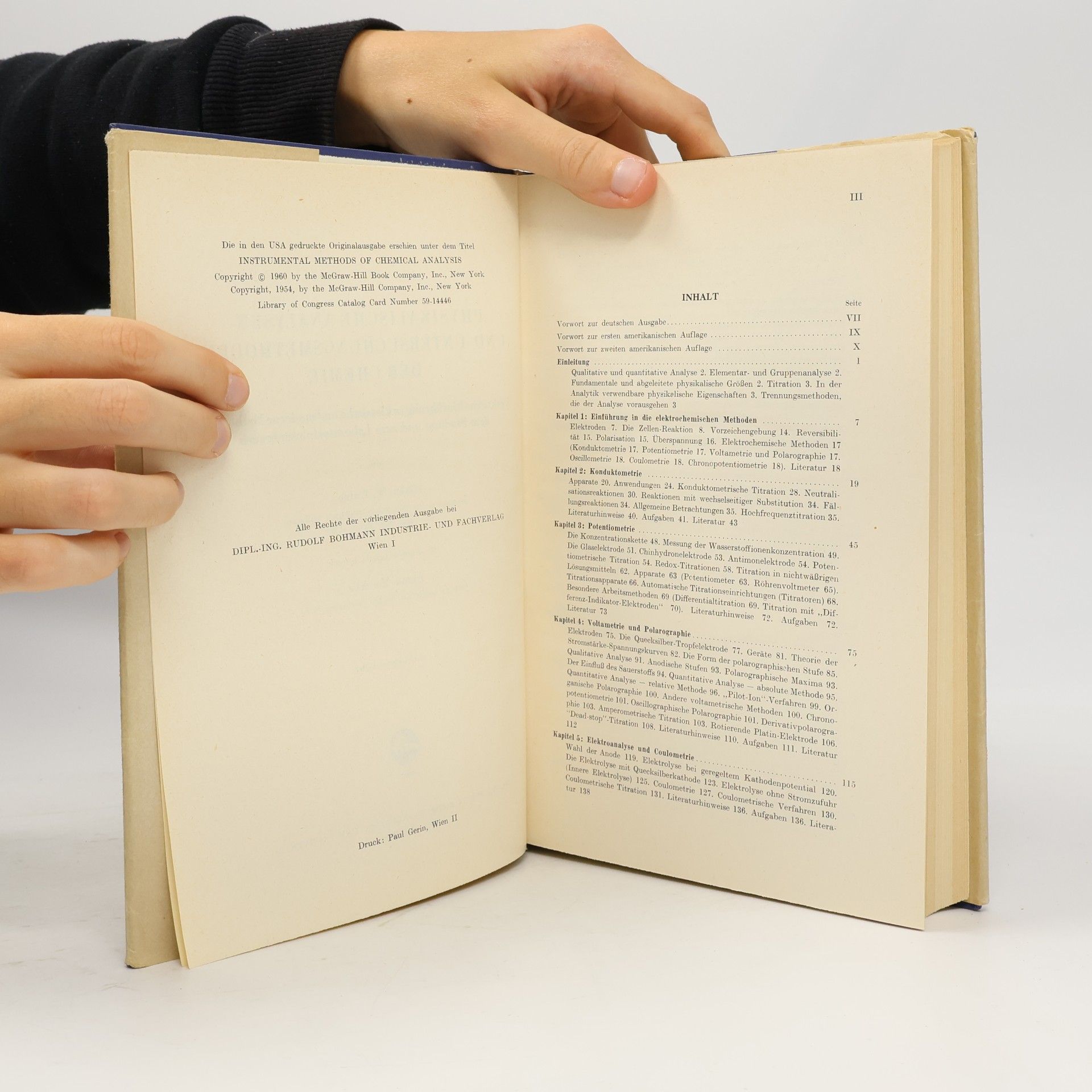 Galen W. Ewing Physikalische Analysen- und Untersuchungsmethoden der Chemie