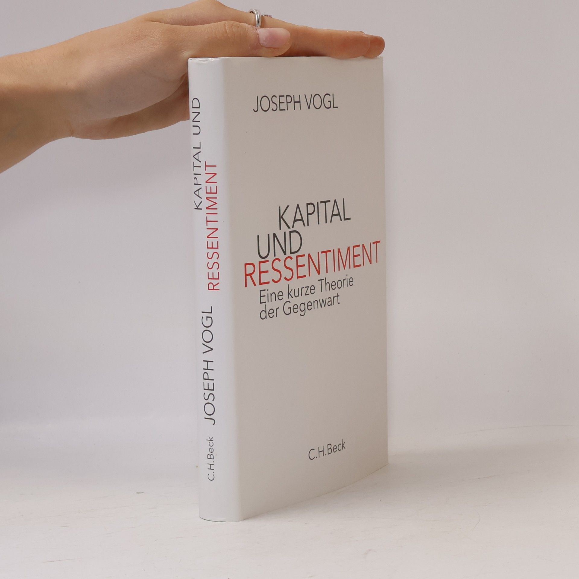 Joseph Vogl Kapital und Ressentiment