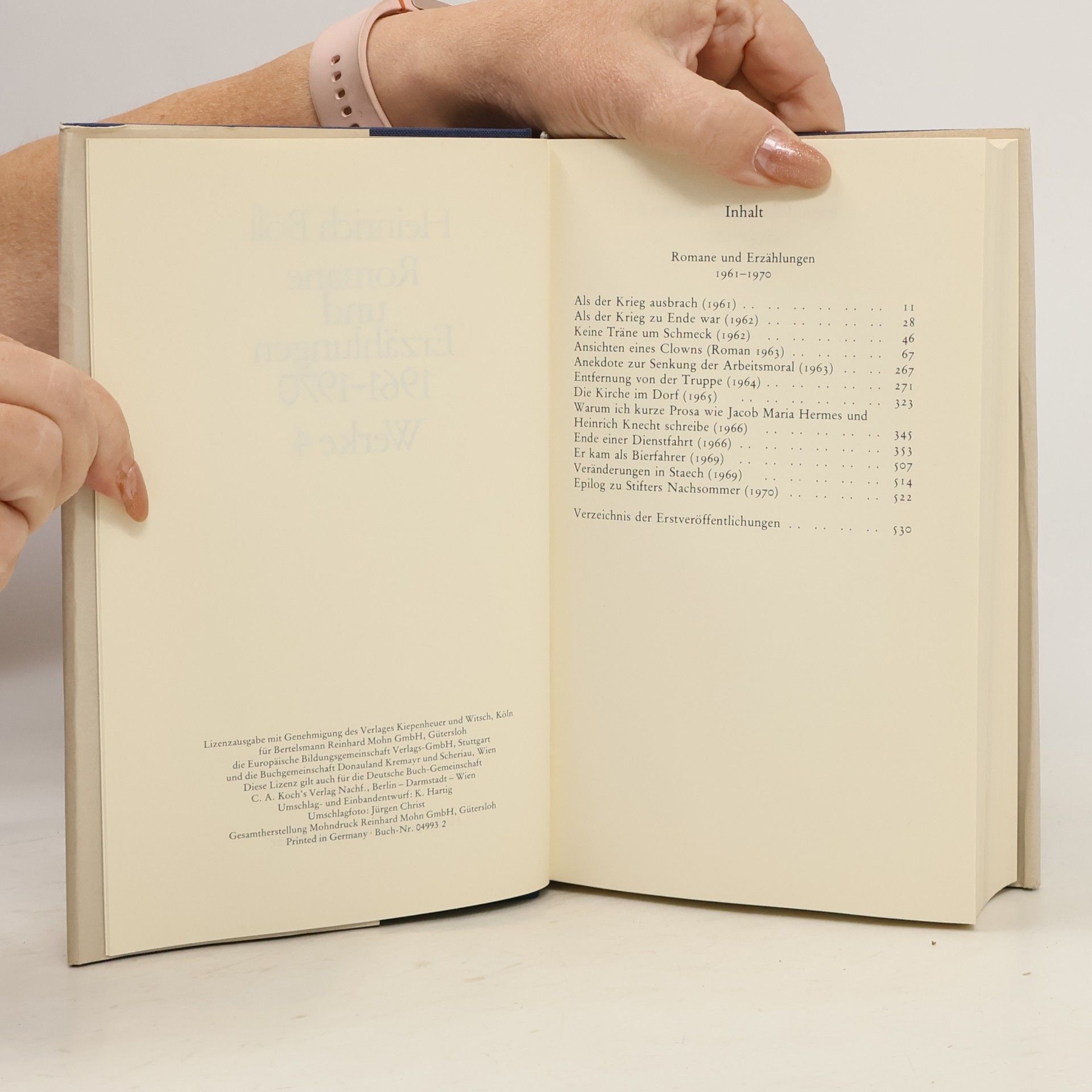 Heinrich Böll Romane und Erzählungen 1961-1970. Werke 4