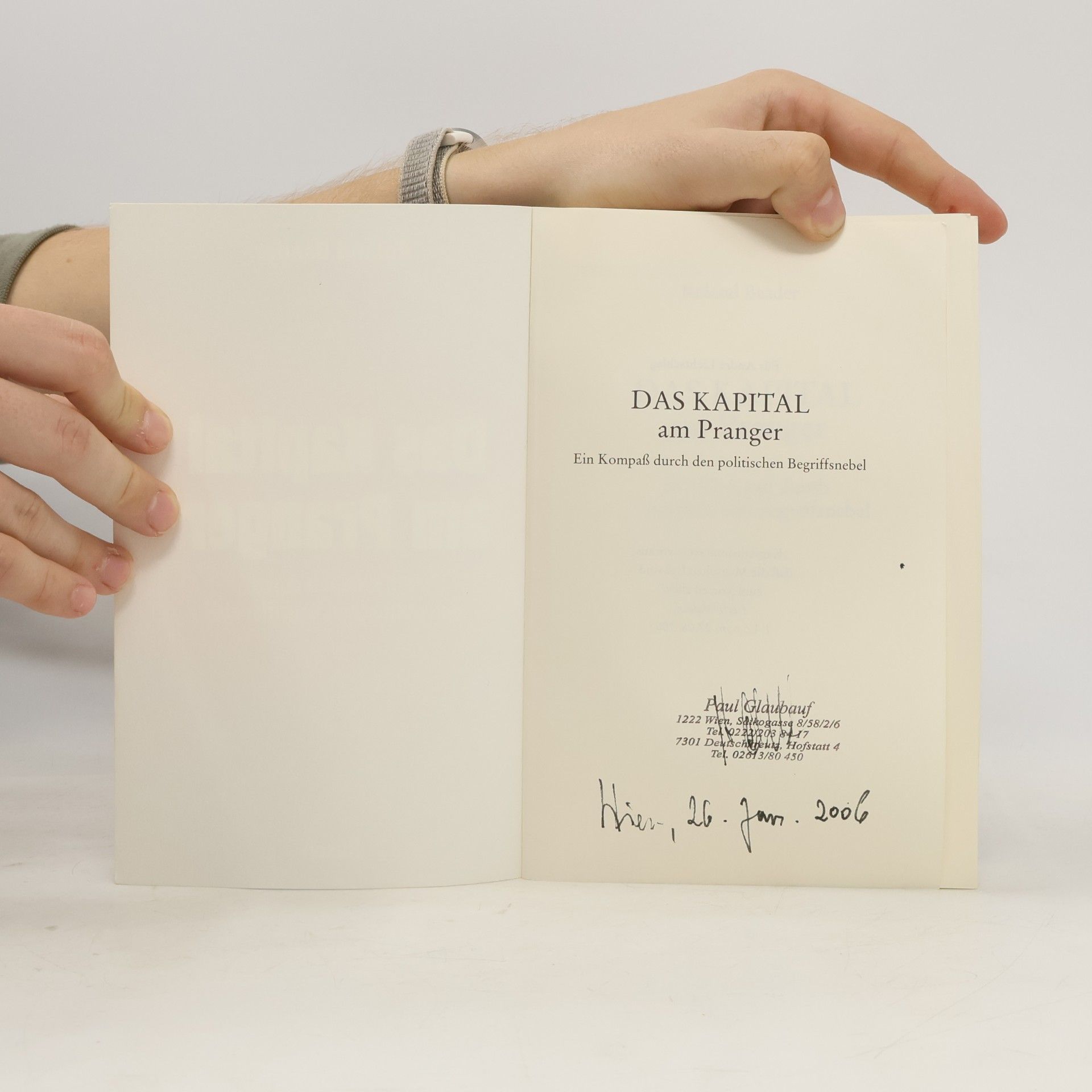 Roland Baader Das Kapital am Pranger