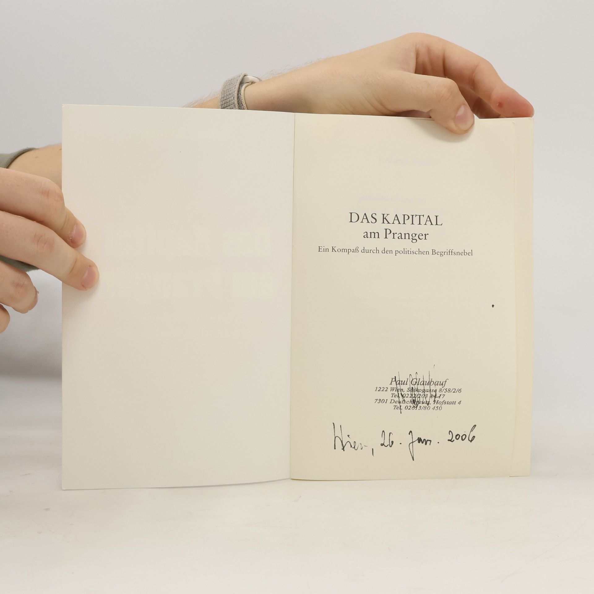 Roland Baader Das Kapital am Pranger