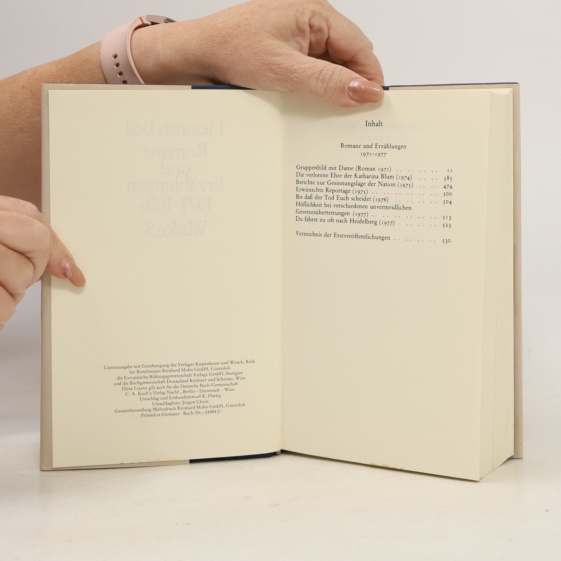 Heinrich Böll Romane und Erzählungen 1971-1976. Werke 5