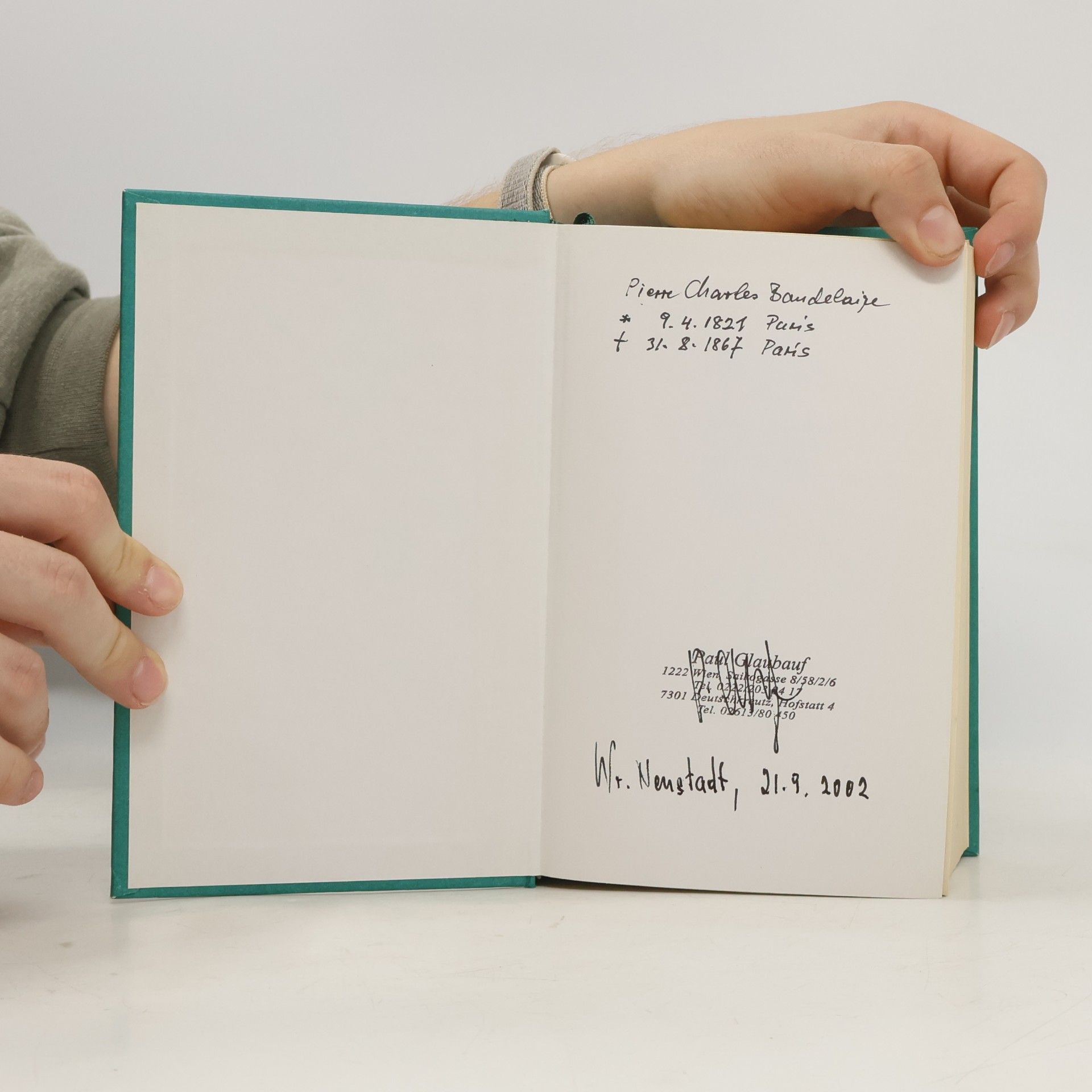 Charles Baudelaire Die Blumen des Bösen , Die künstlichen Paradiese und andere Schriften