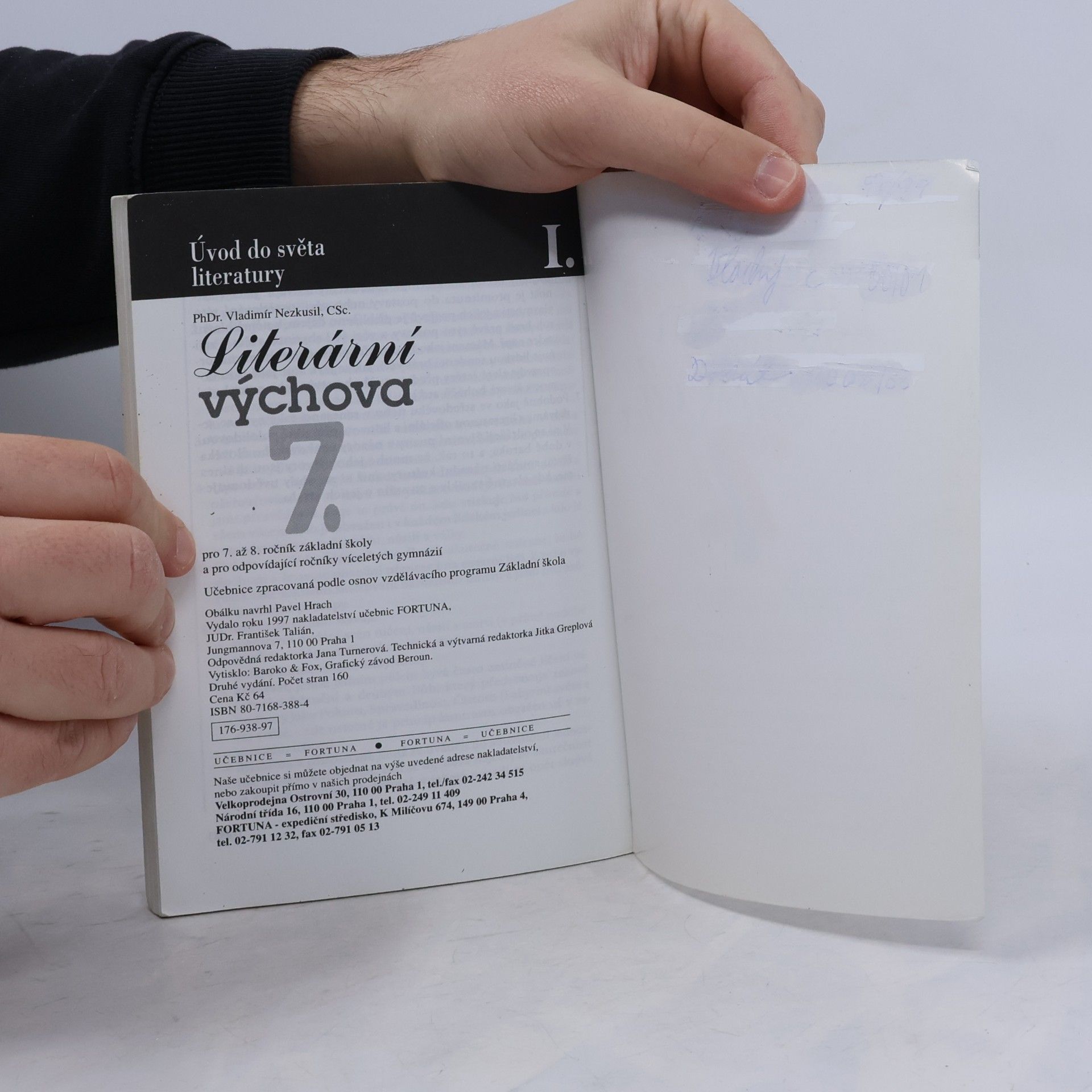 Vladimír Nezkusil Literární výchova pro 7. až 8. ročník základní školy, I. díl