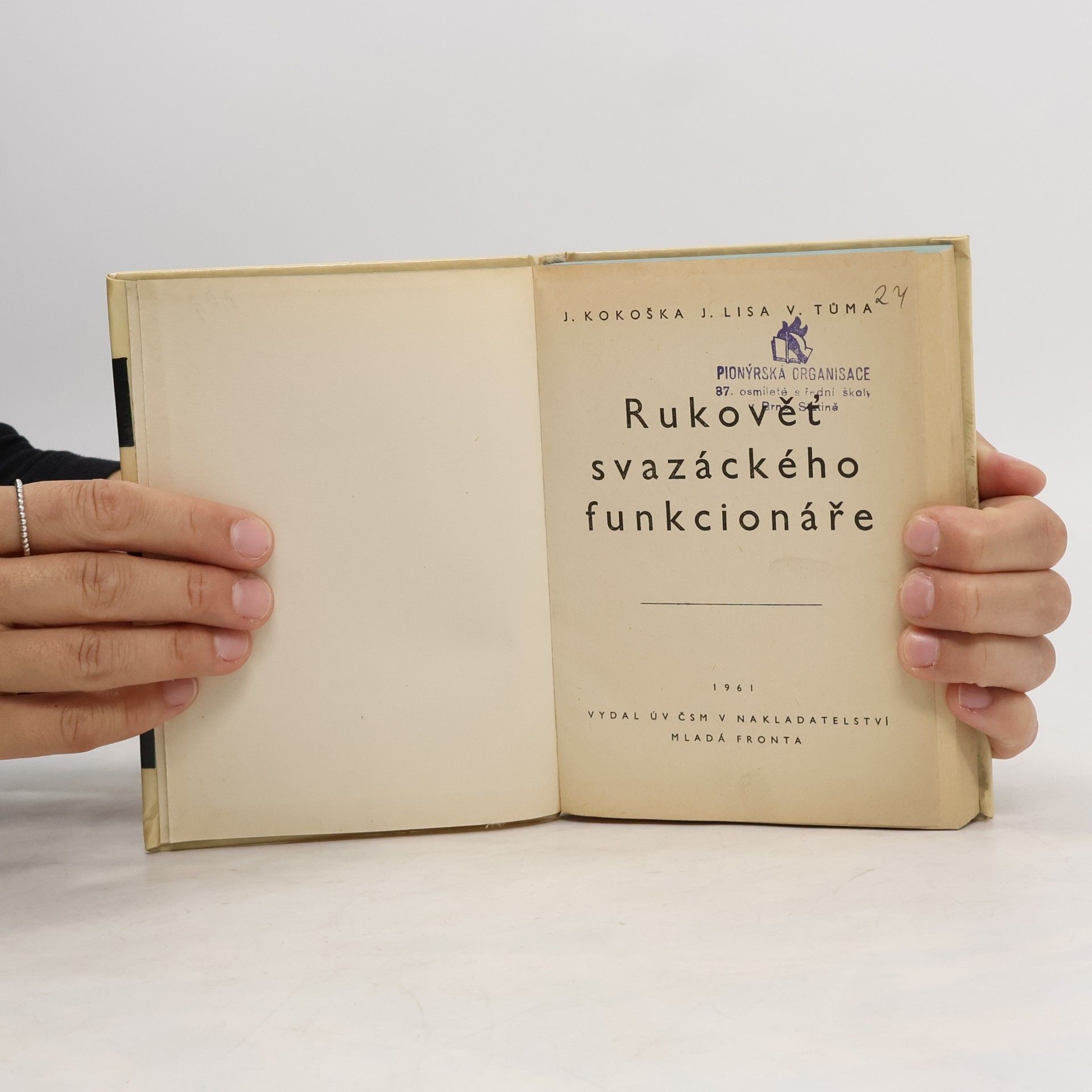 Jaroslav Kokoška Rukověť svazáckeho funkcionáře