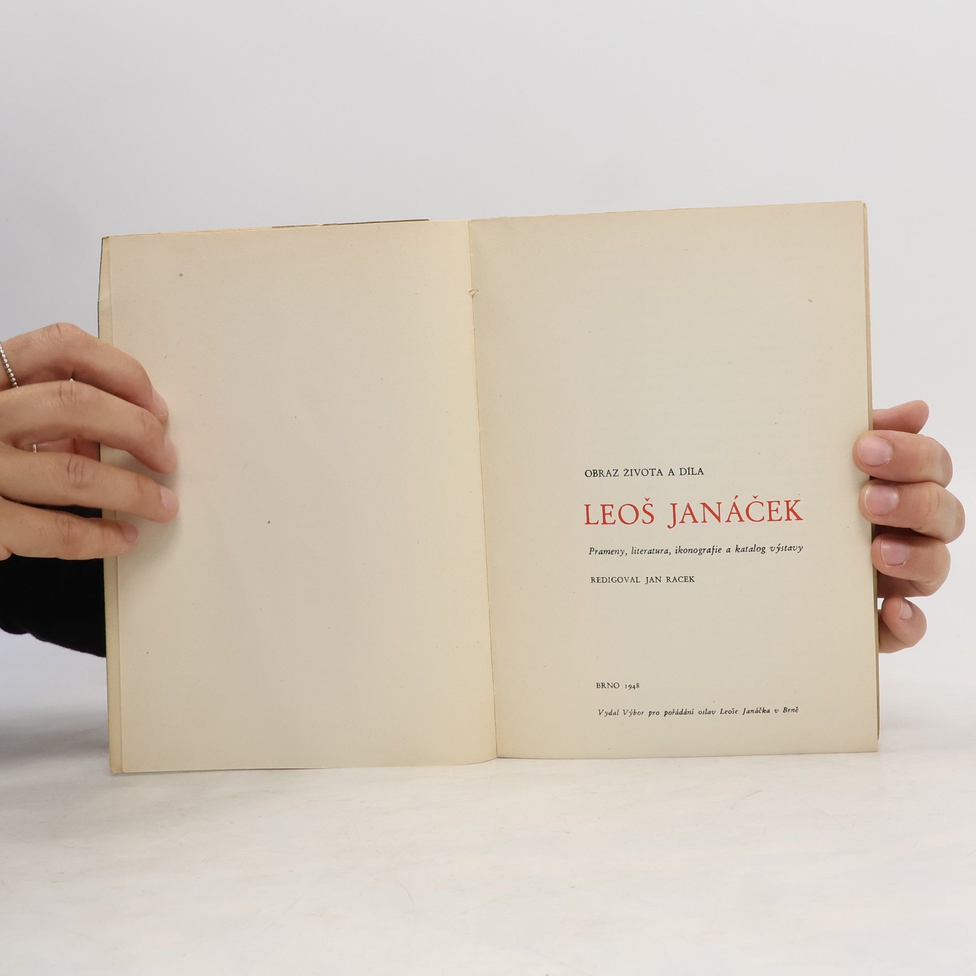 Jan Racek Leoš Janáček, obraz života a díla