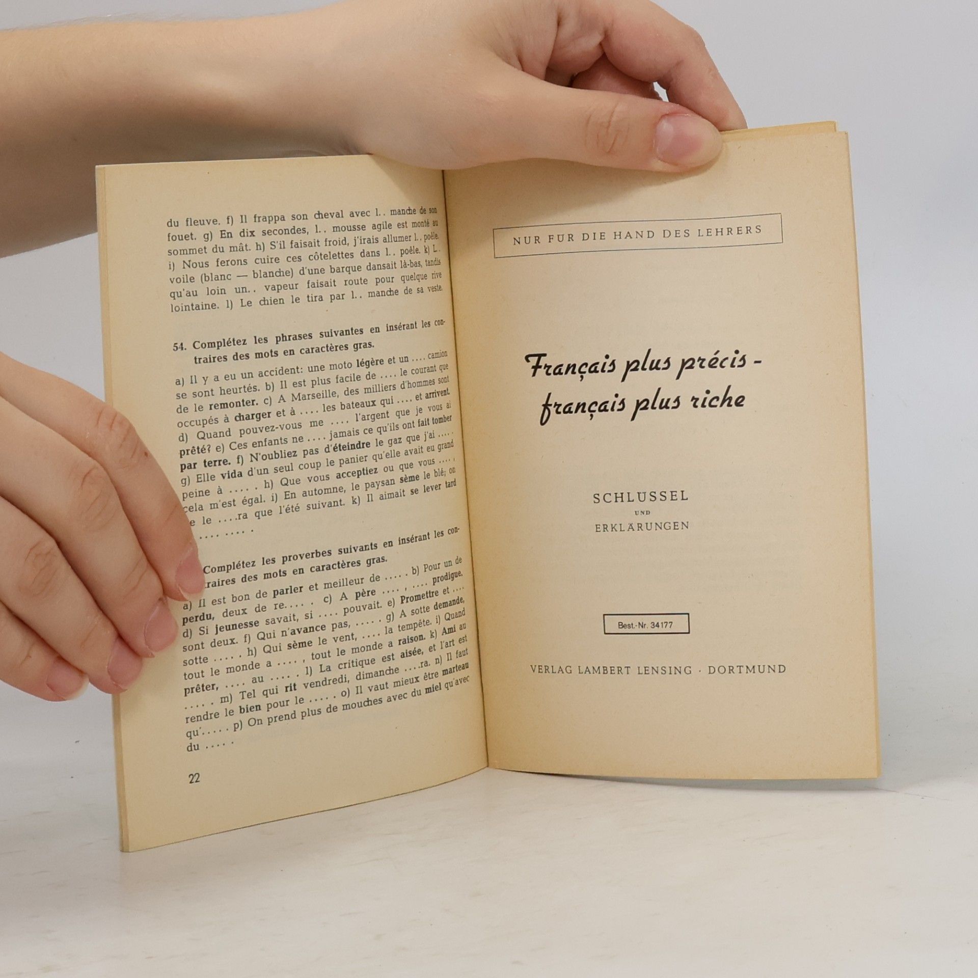 Collectif d'auteurs Français plus précis - français plus riche