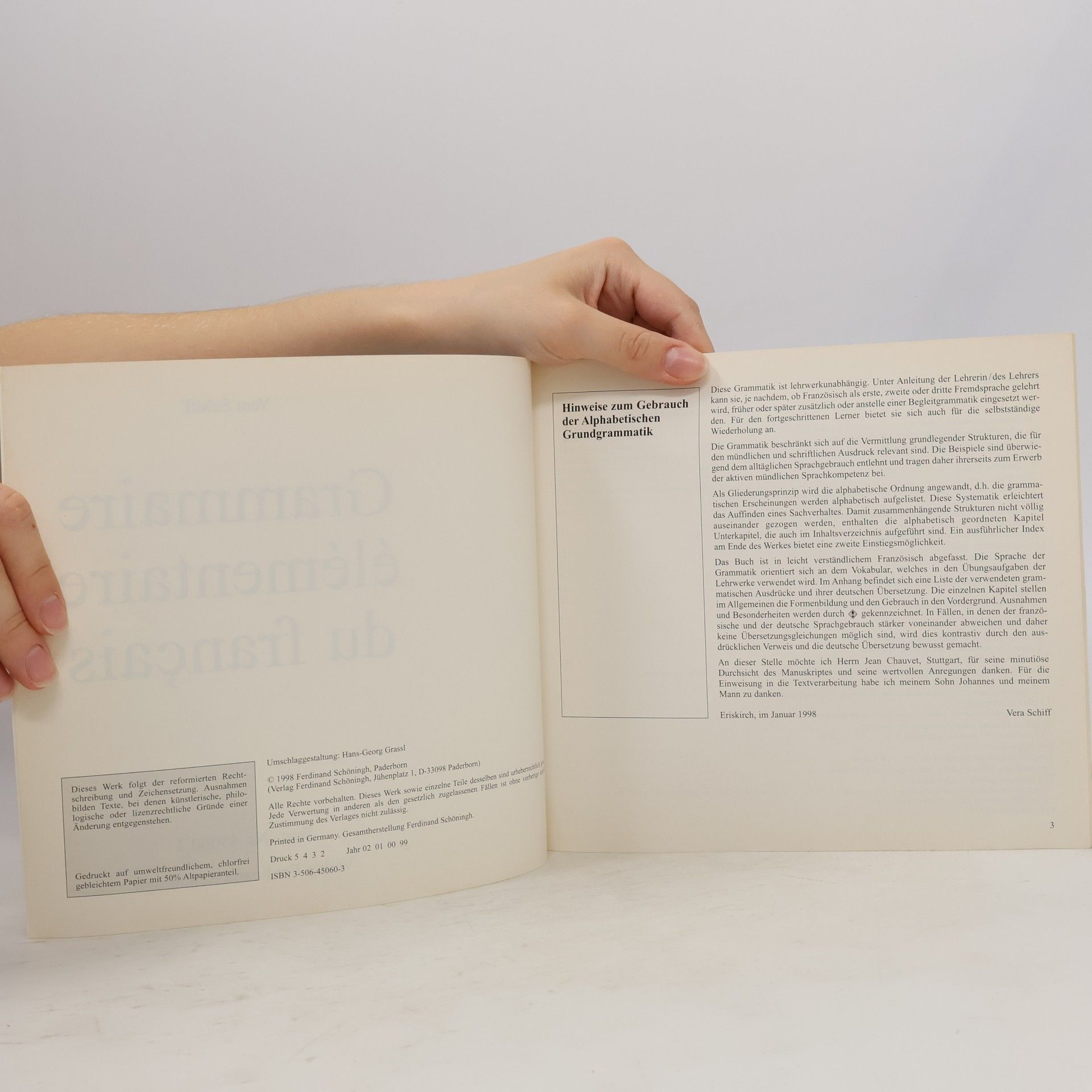 Vera Schiff Grammaire élémentaire du français