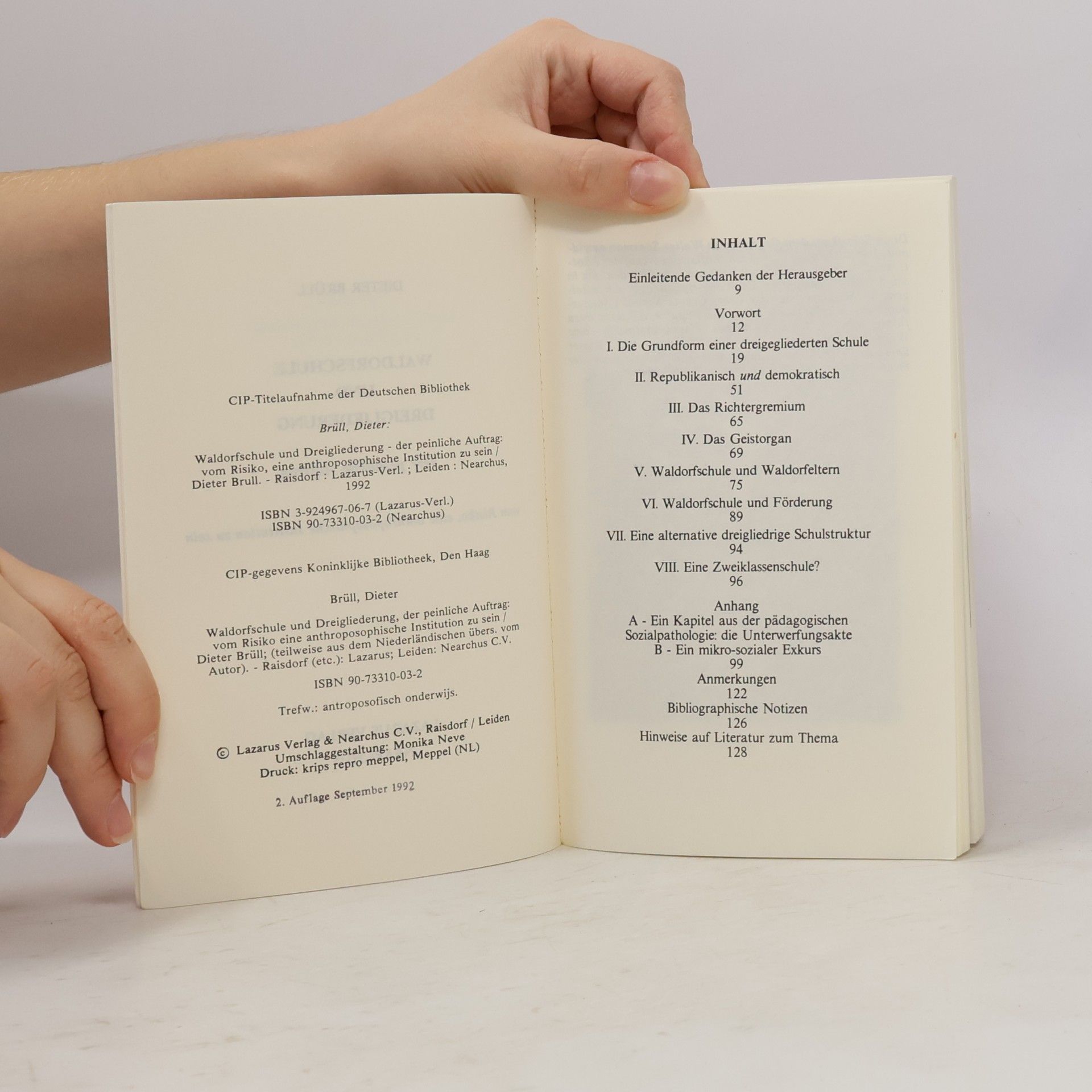 D. Brüll Waldorfschule und Dreigliederung, der peinliche Auftrag