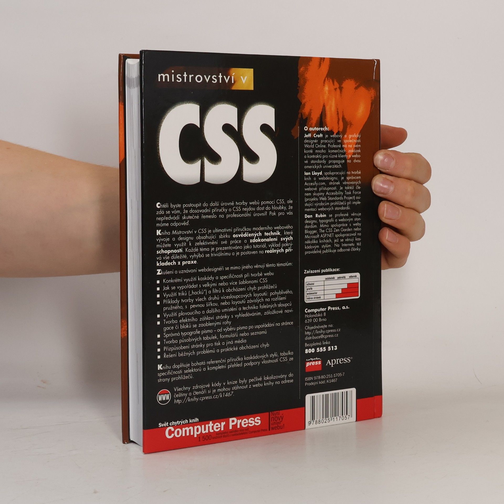 Jeff Croft Mistrovství v CSS: Pokročilé techniky pro webové designéry a vývojáře