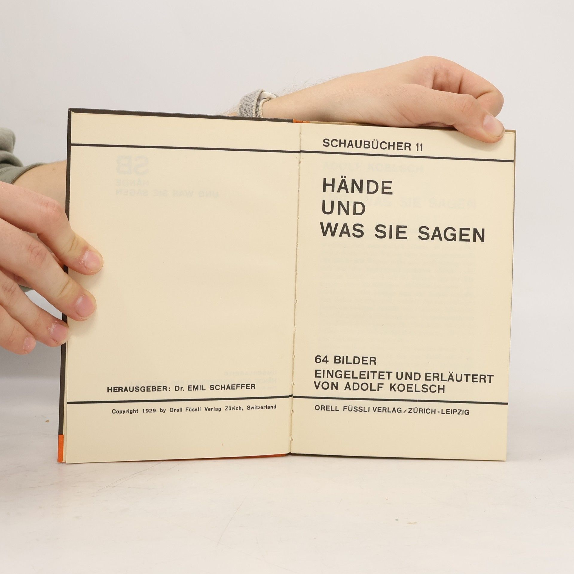 Adolf Koelsch Hände und was sie sagen