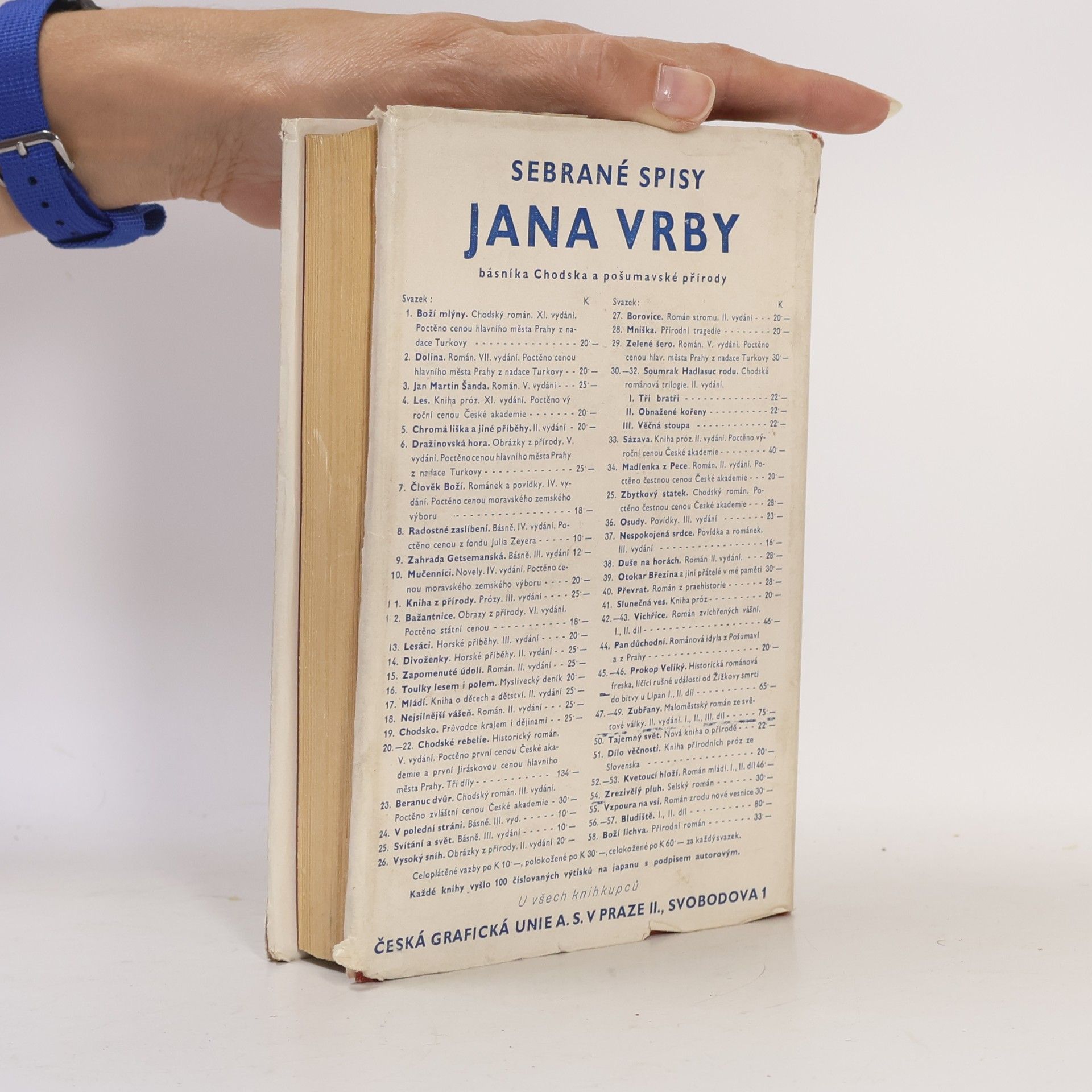 Jan Vrba Sebrané spisy Jana Vrby XXXVIII. Duše na horách
