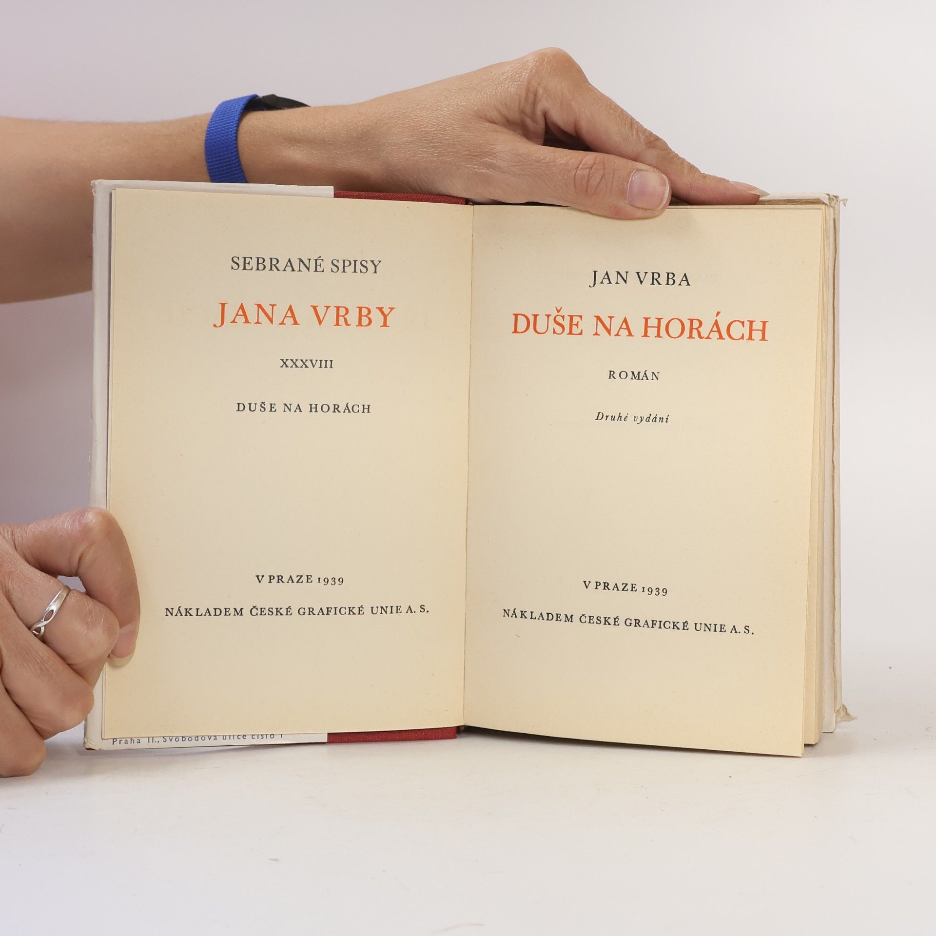 Jan Vrba Sebrané spisy Jana Vrby XXXVIII. Duše na horách