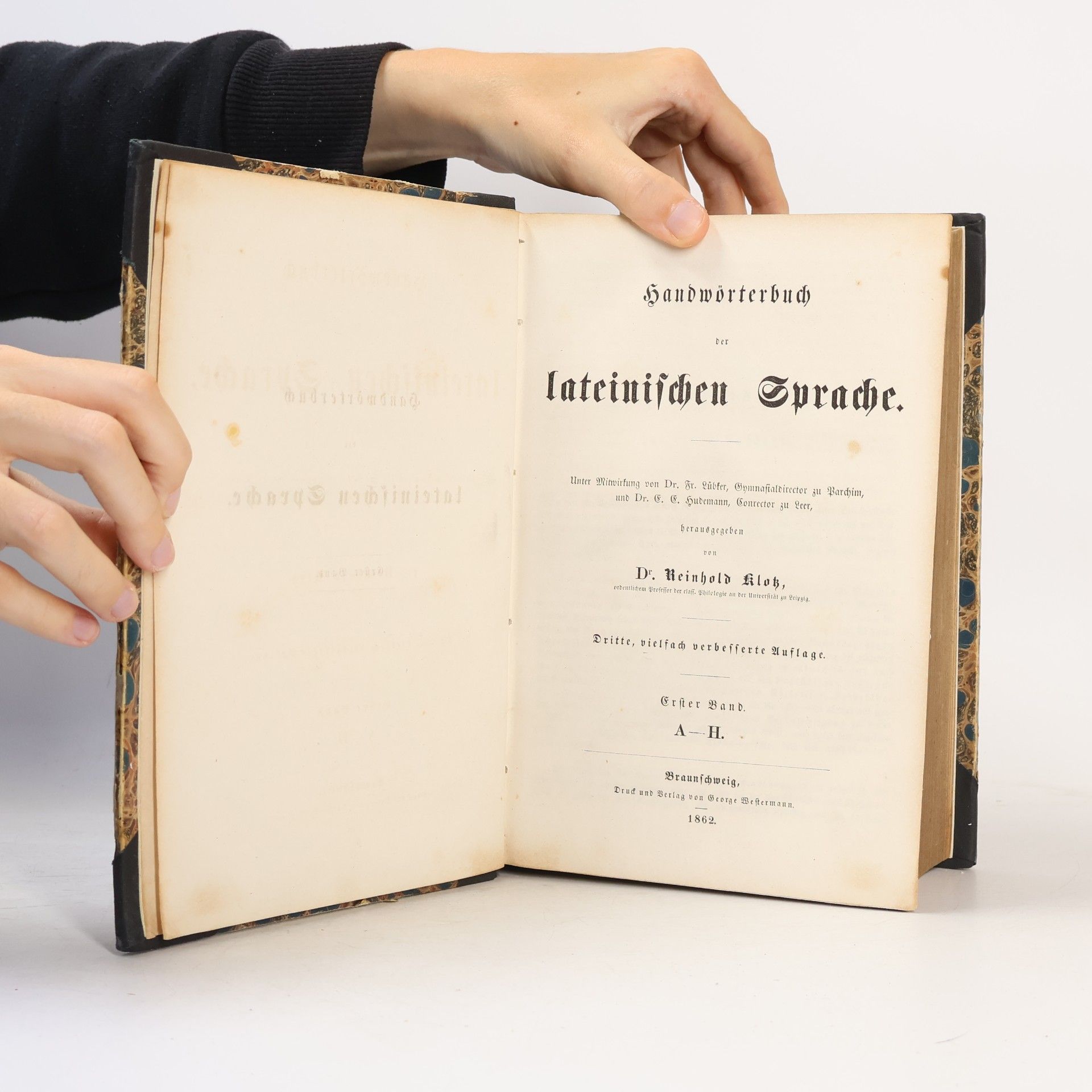 Reinhold Klotz Handwörterbuch der lateinischen Sprache I. A-H