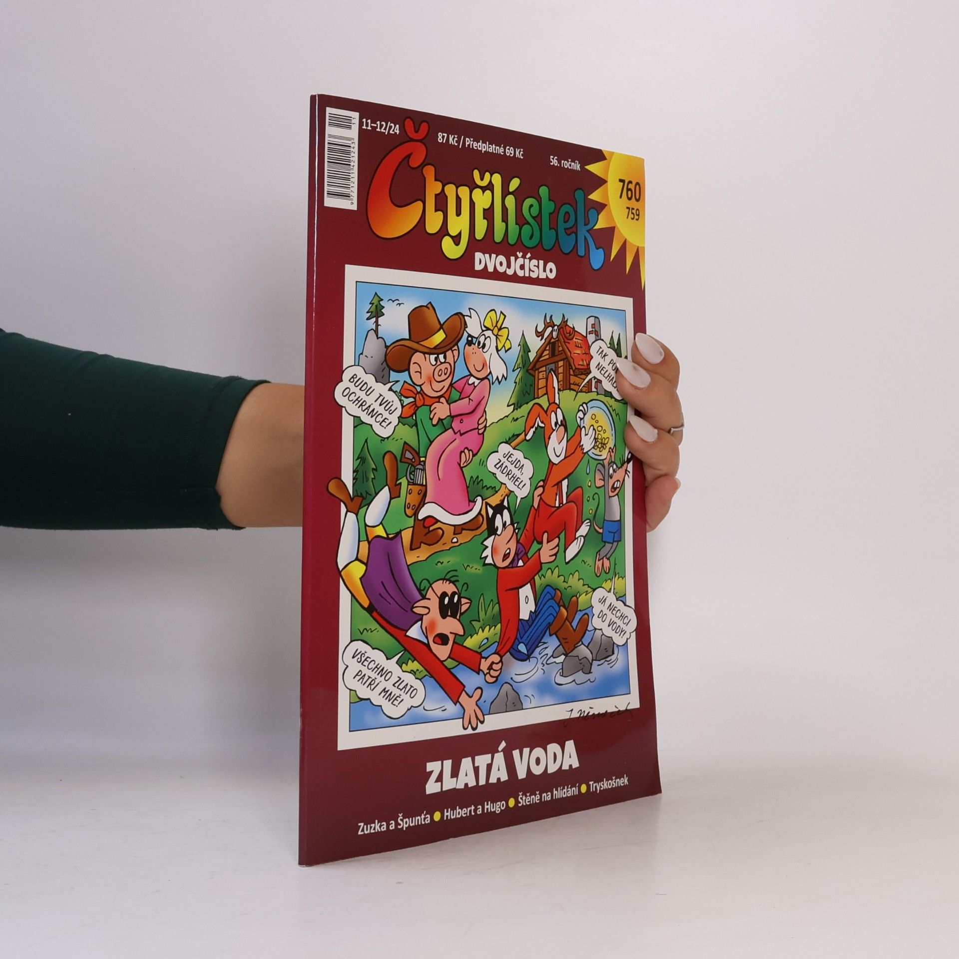 Kolektiv autorů Čtyřlístek dvojčíslo 11-12/2024 759-760. Zlatá voda
