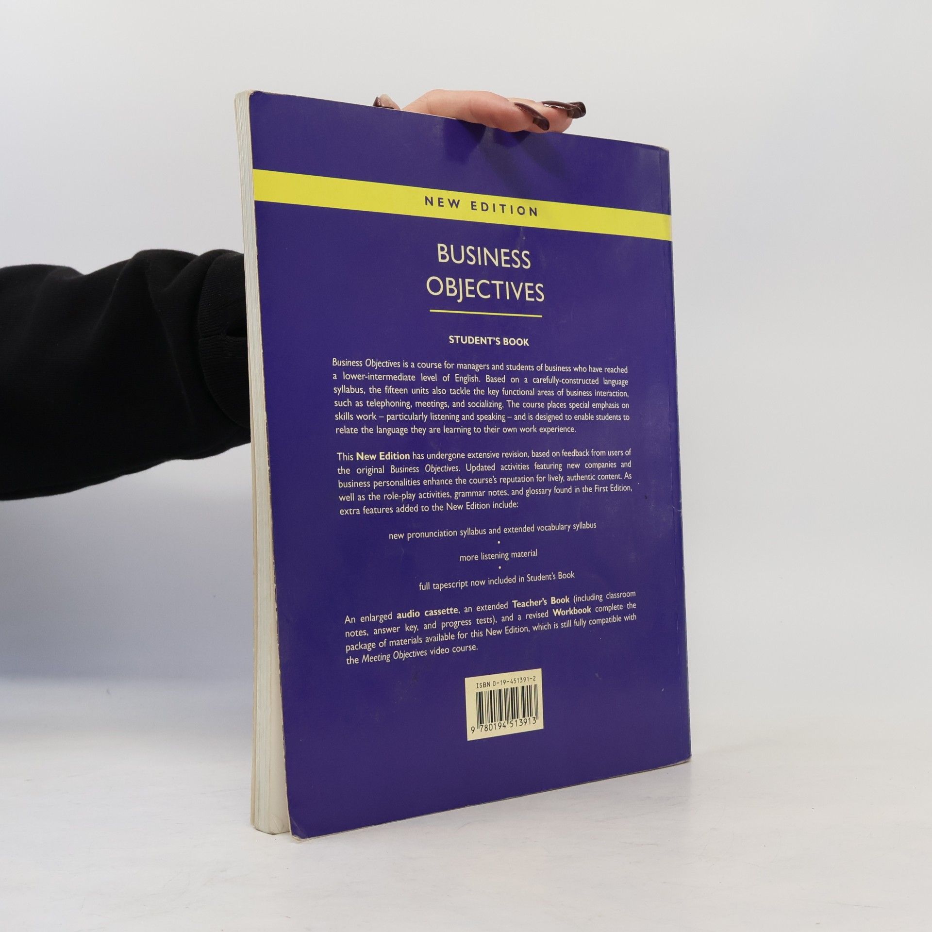 Vicki Hollett Business objectives: New edition