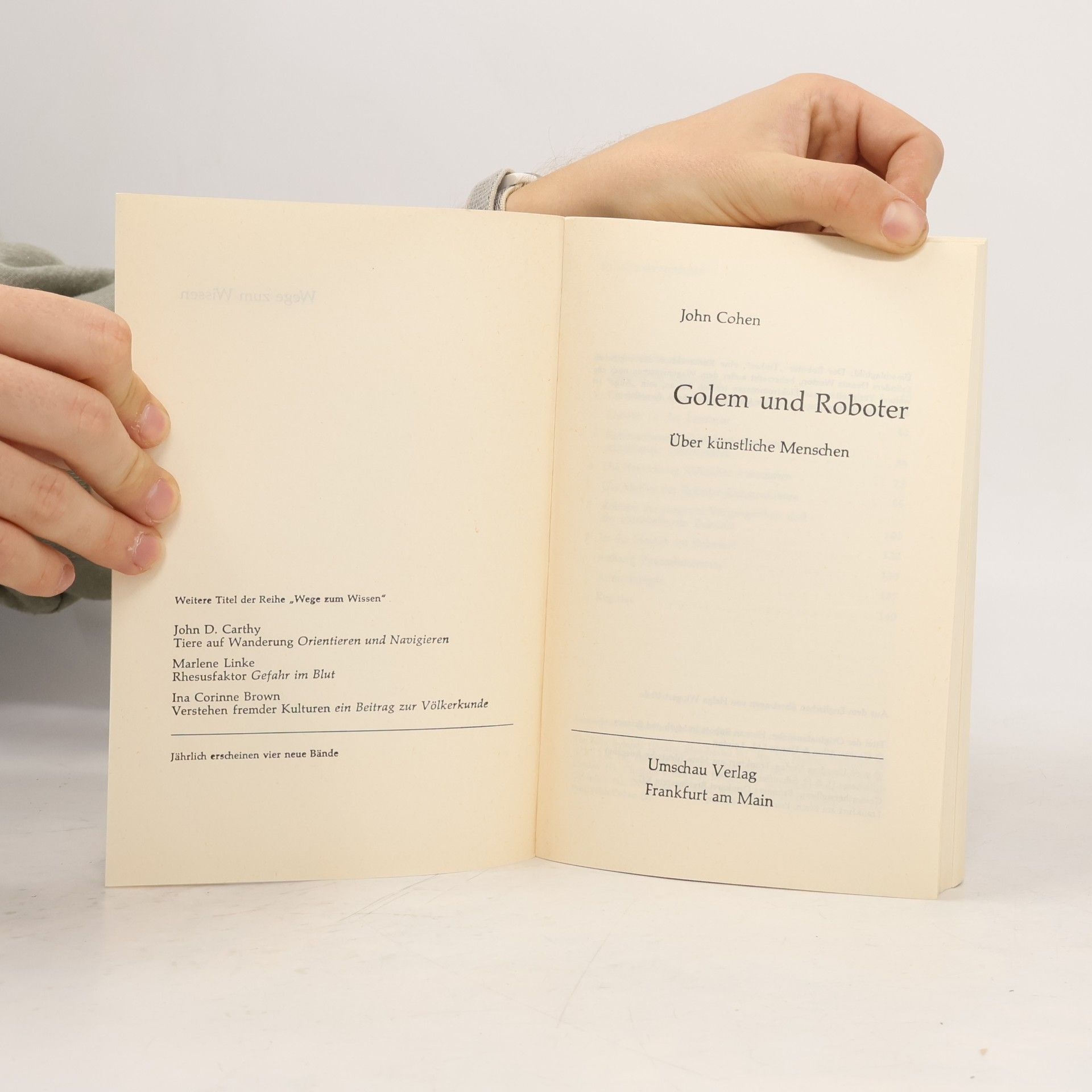 John Cohen Golem und Roboter
