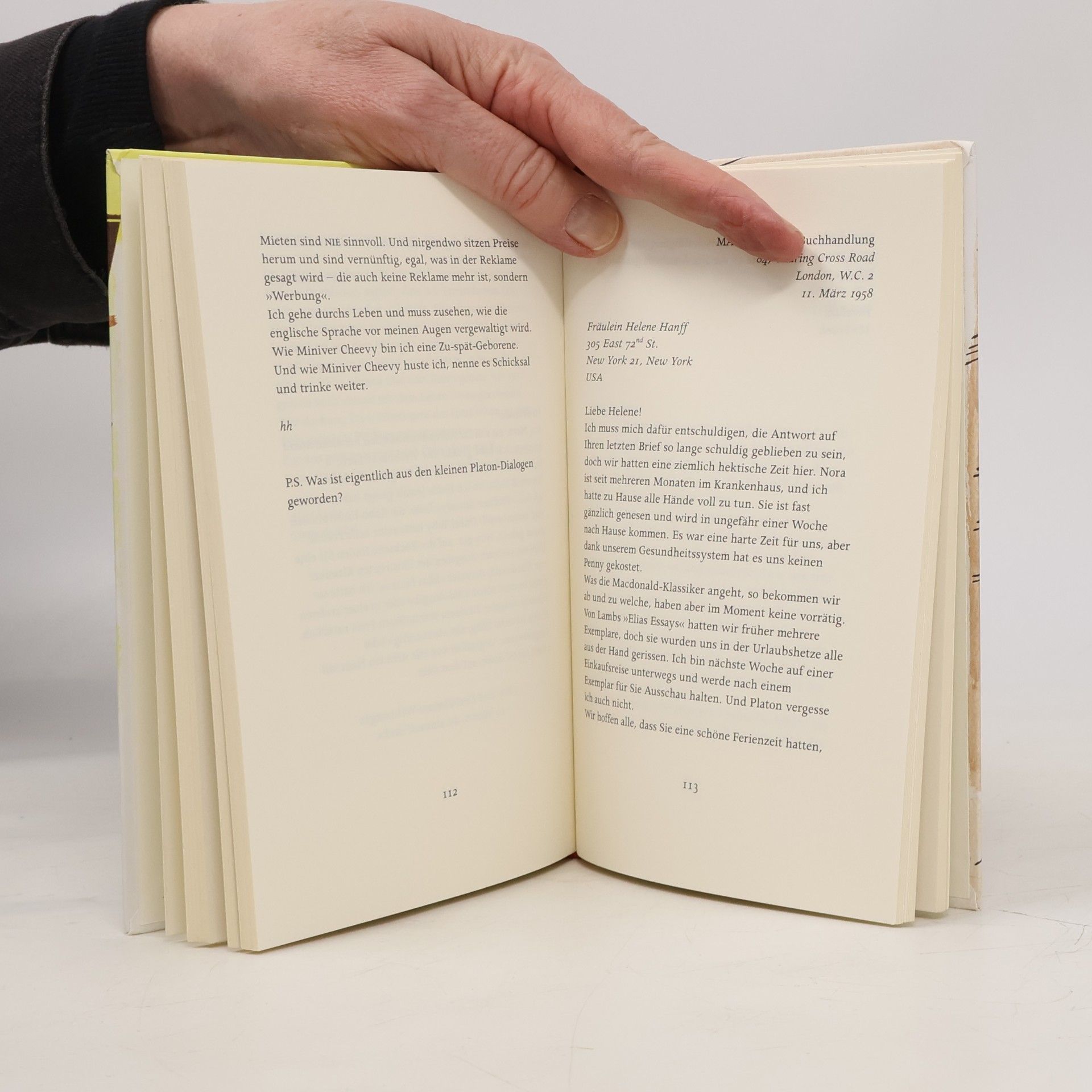 Helene Hanff 84 Charing Cross Road