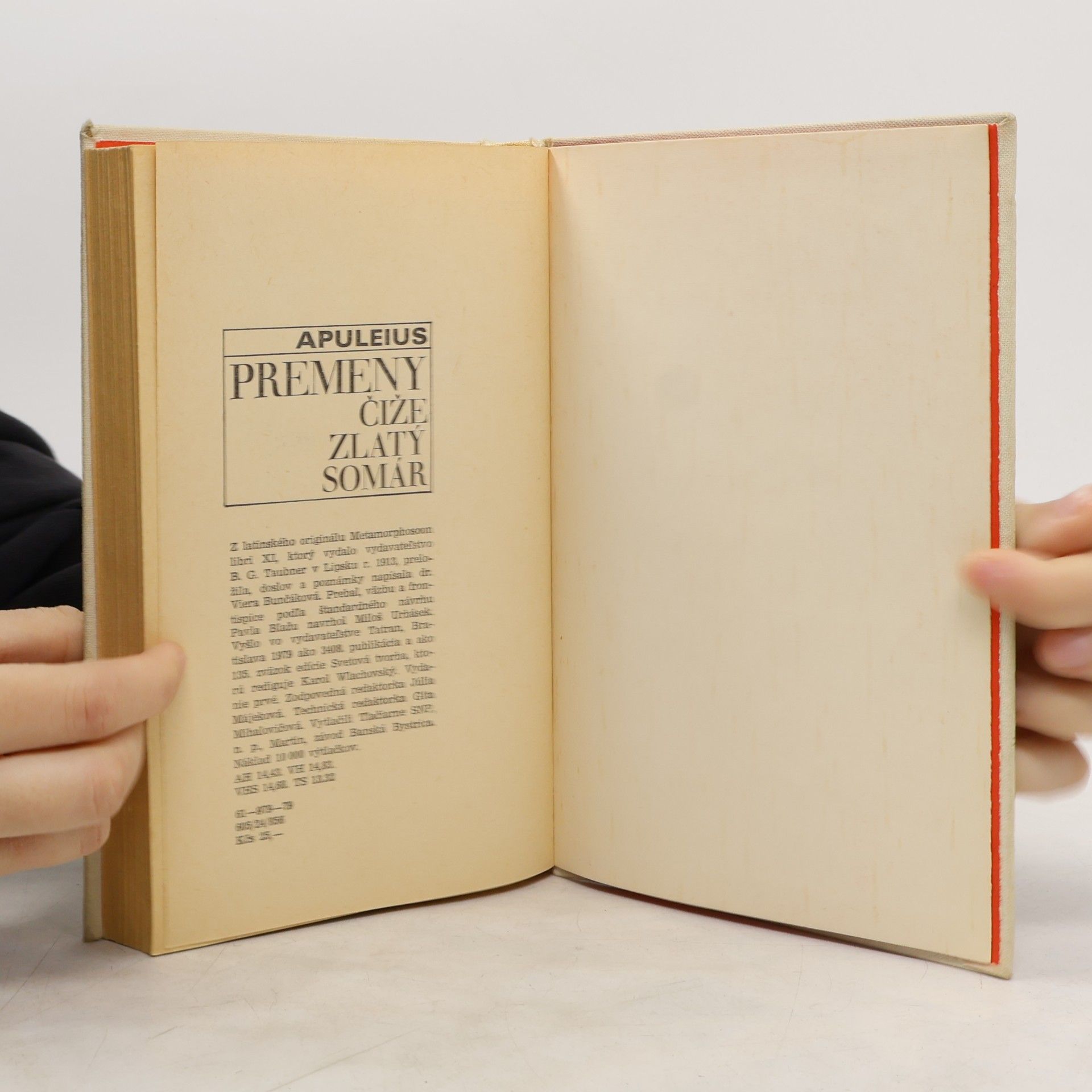 Lucius Apuleius Premeny čiže Zlatý Somár