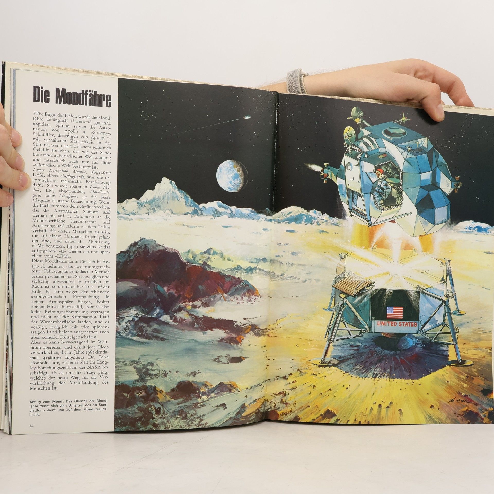 Werner Büdeler Projekt Apollo. Das Abenteuer der Mondlandung