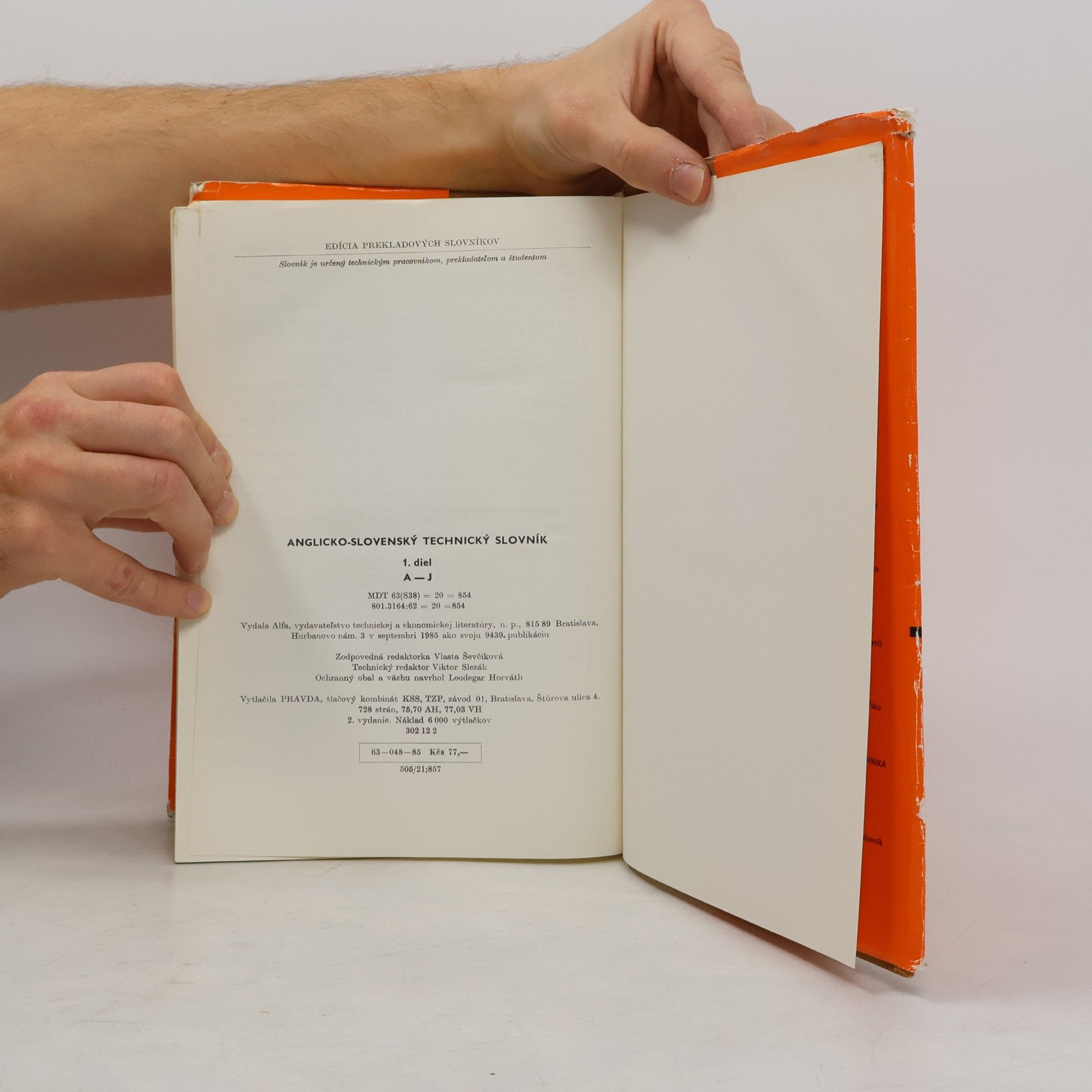 Various authors Technický prekladovy slovník. Anglicko-slovenský A-J