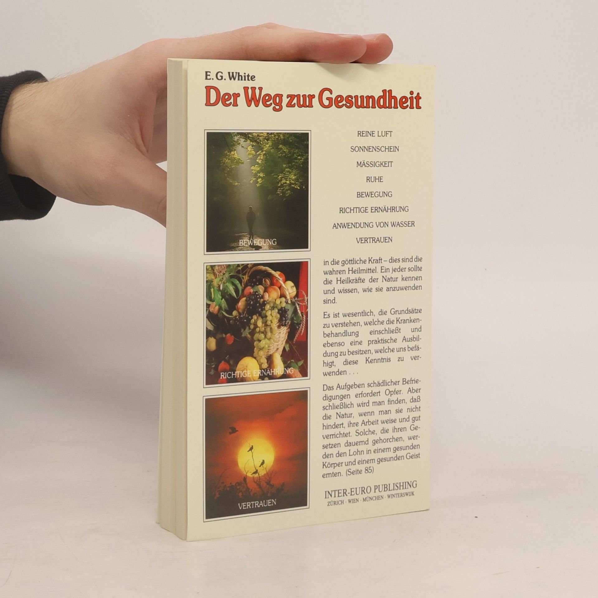 E. G. White Der Weg zur Gesundheit