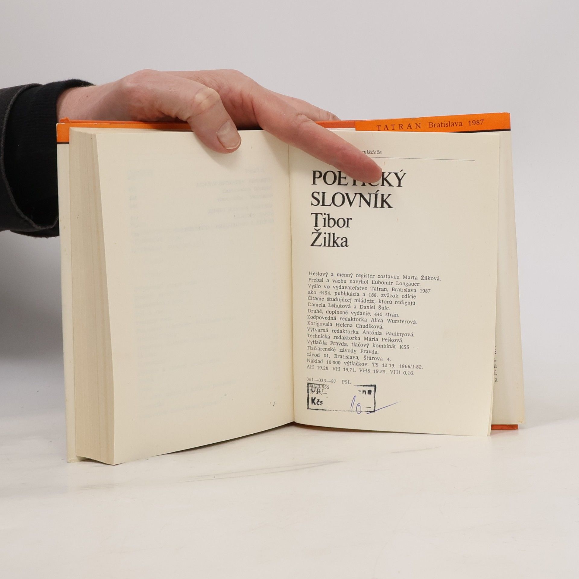Tibor Žilka Poetický slovník