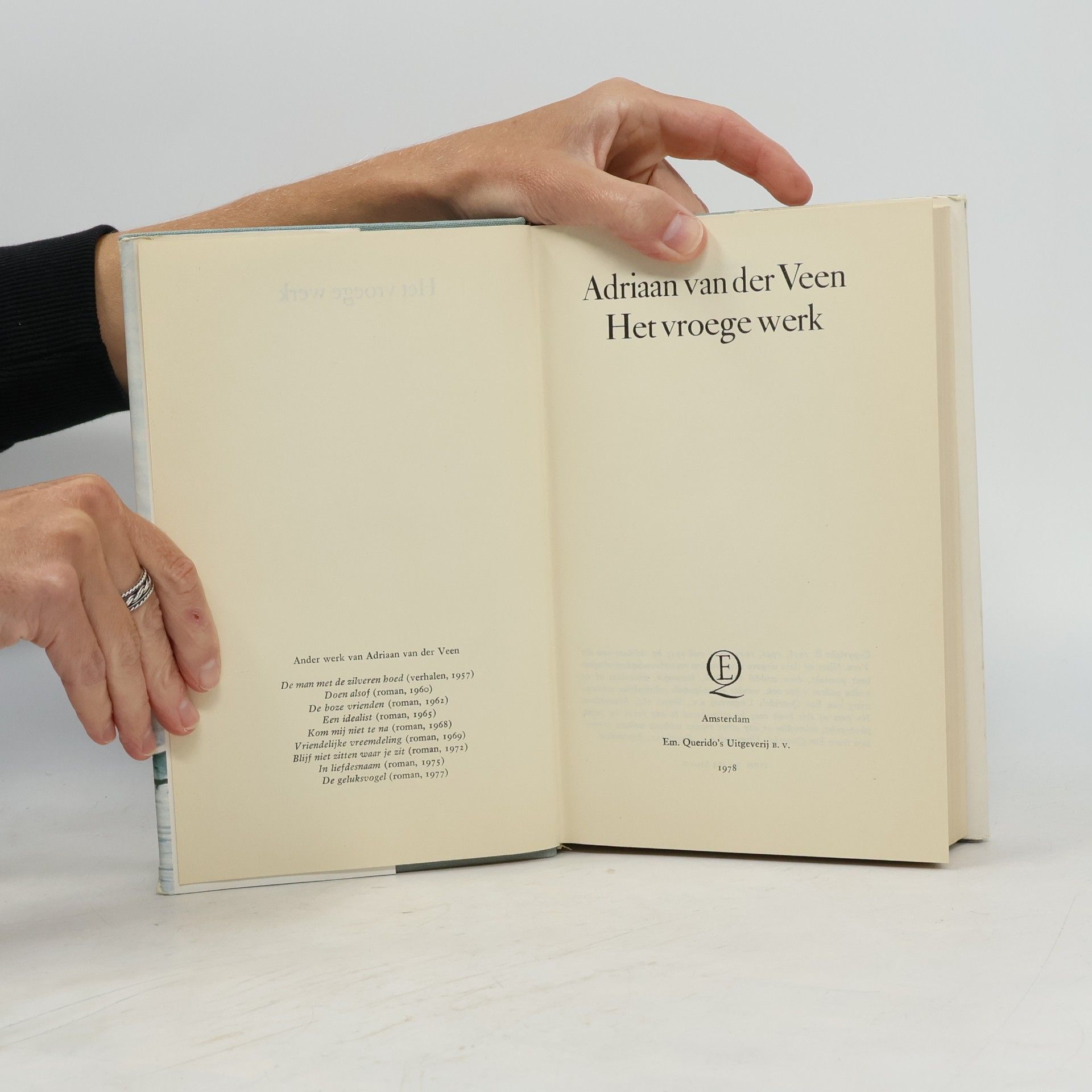 Adriaan van der Veen Het vroege werk