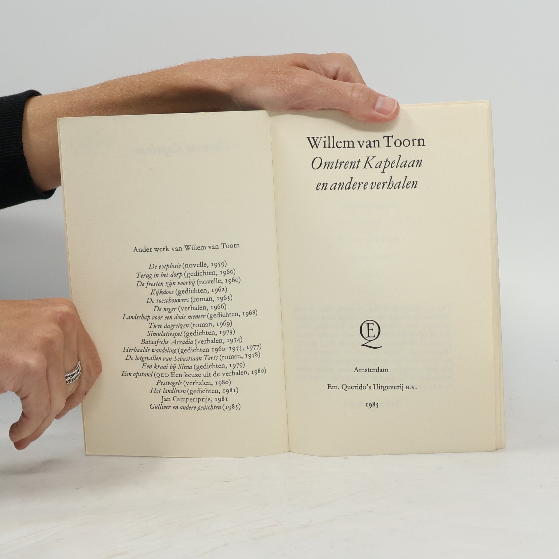 Willem van Toorn Omtrent Kapelaan en andere verhalen
