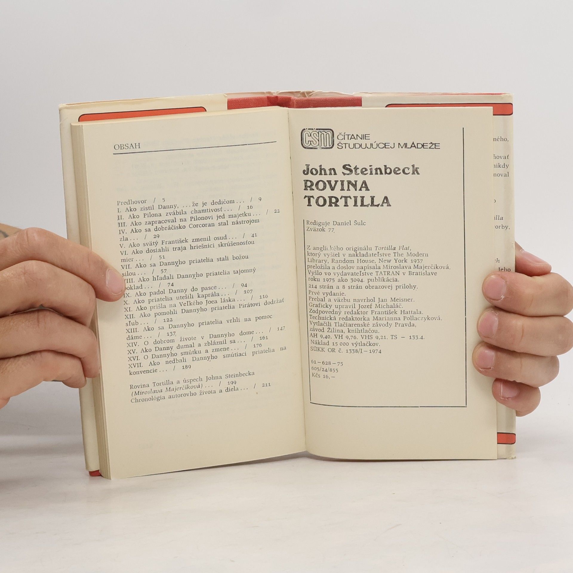 John Steinbeck Rovina Tortilla