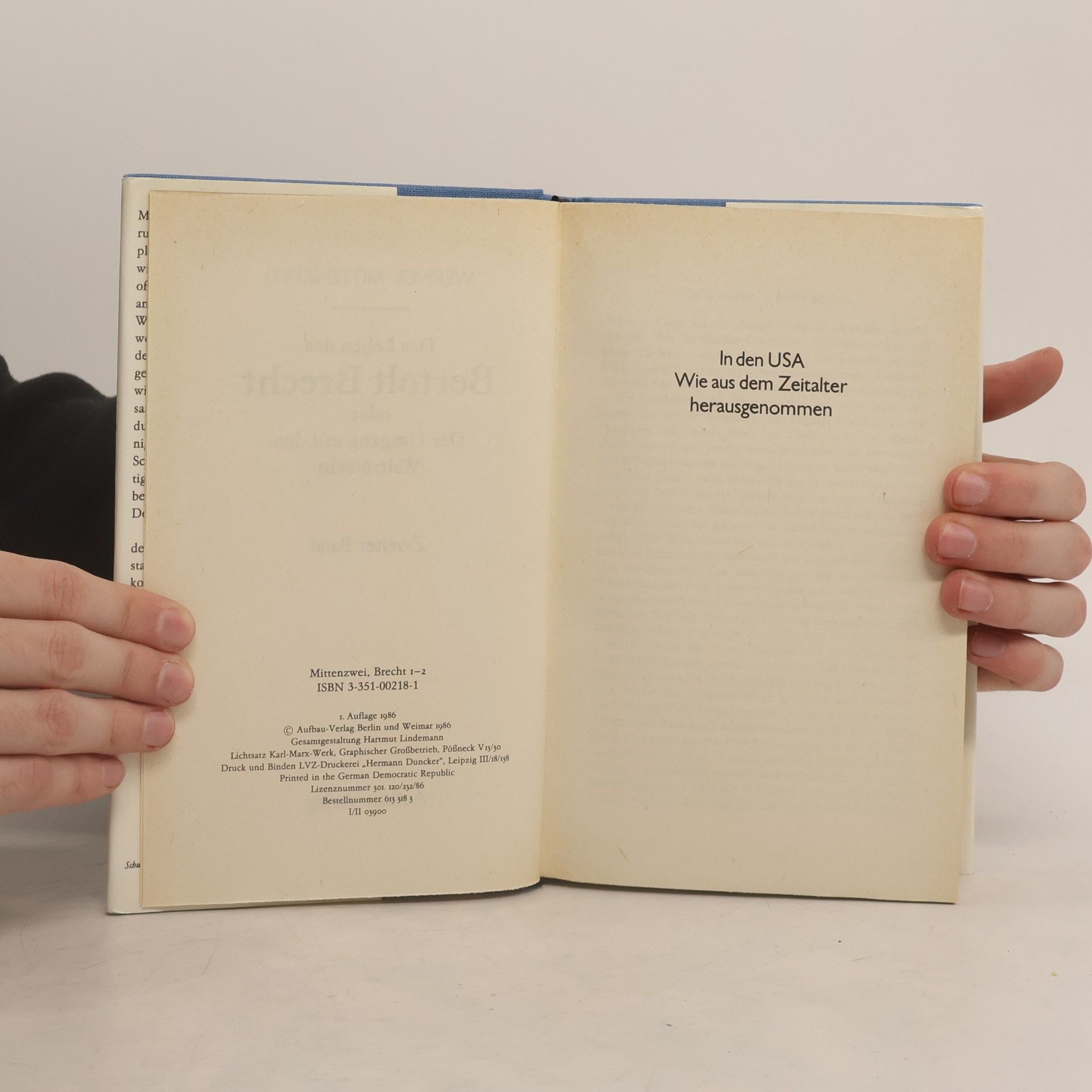Werner Mittenzwei Das Leben des Bertolf Brecht 2