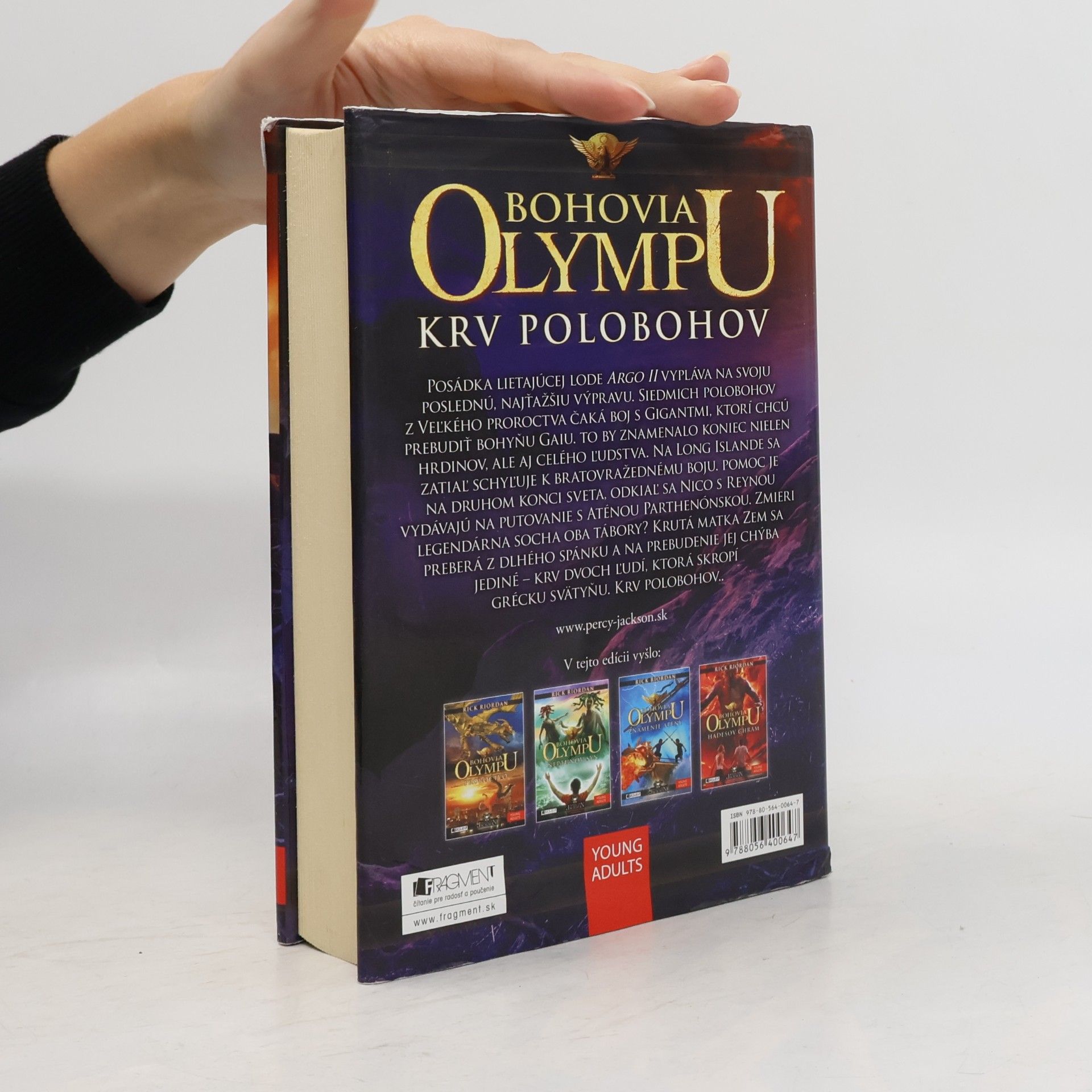 Rick Riordan Krv polobohov. Bohovia Olympu 5
