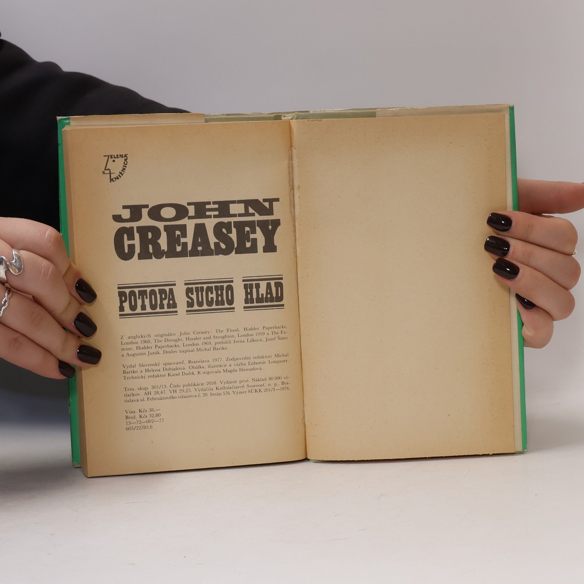 John Creasey Potopa. Sucho. Hlad