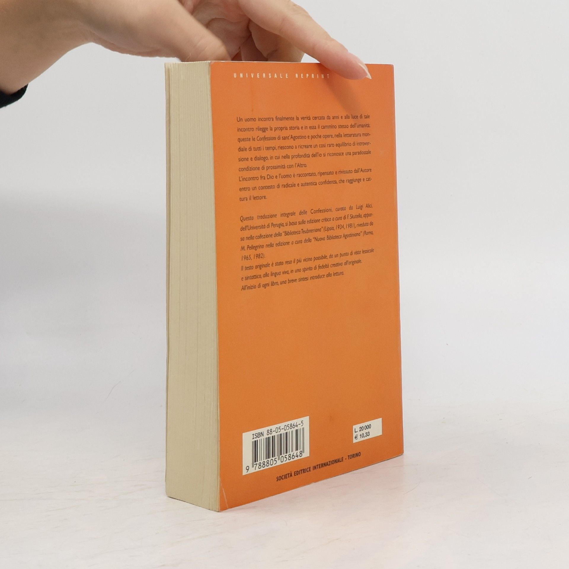 Agostino (sant') Universale reprint: Le confessioni