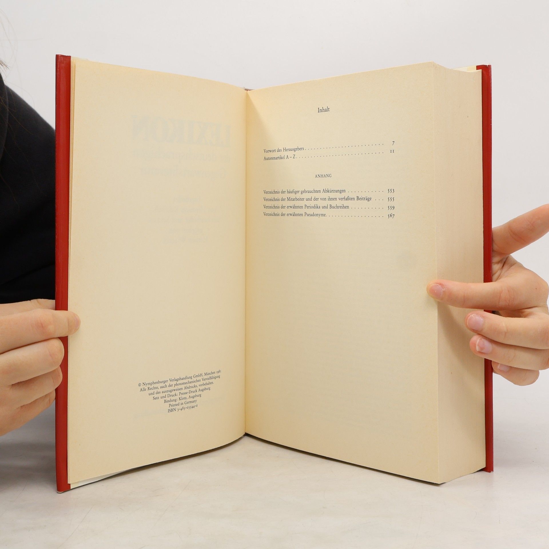 Hermann Kunisch Lexikon der deutschsprachigen Gegenwartsliteratur