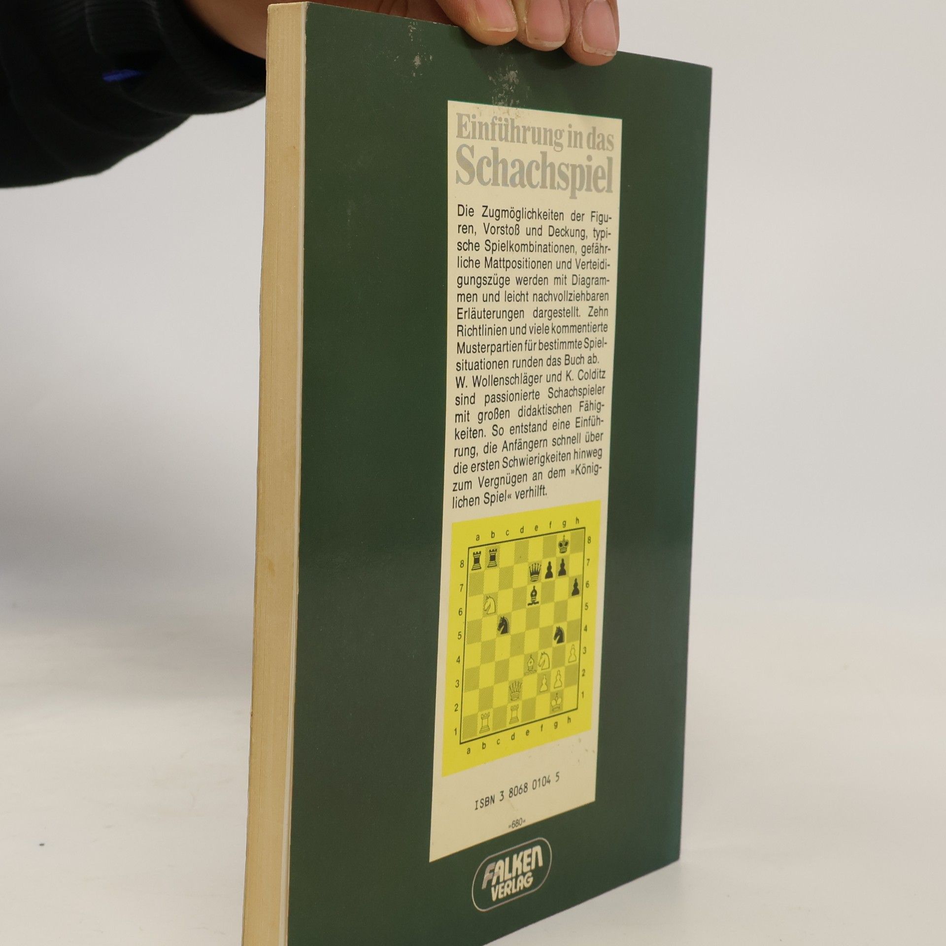 Walter Wollenschläger Einführung in das Schachspiel