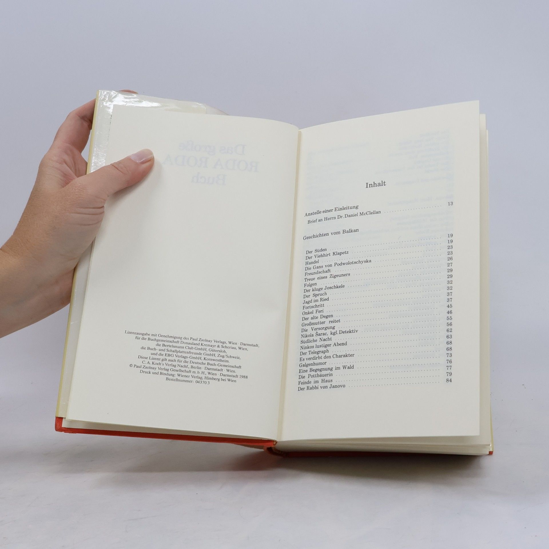 Alexander Friedrich Ladislaus Roda Roda Das grosse Roda Roda Buch